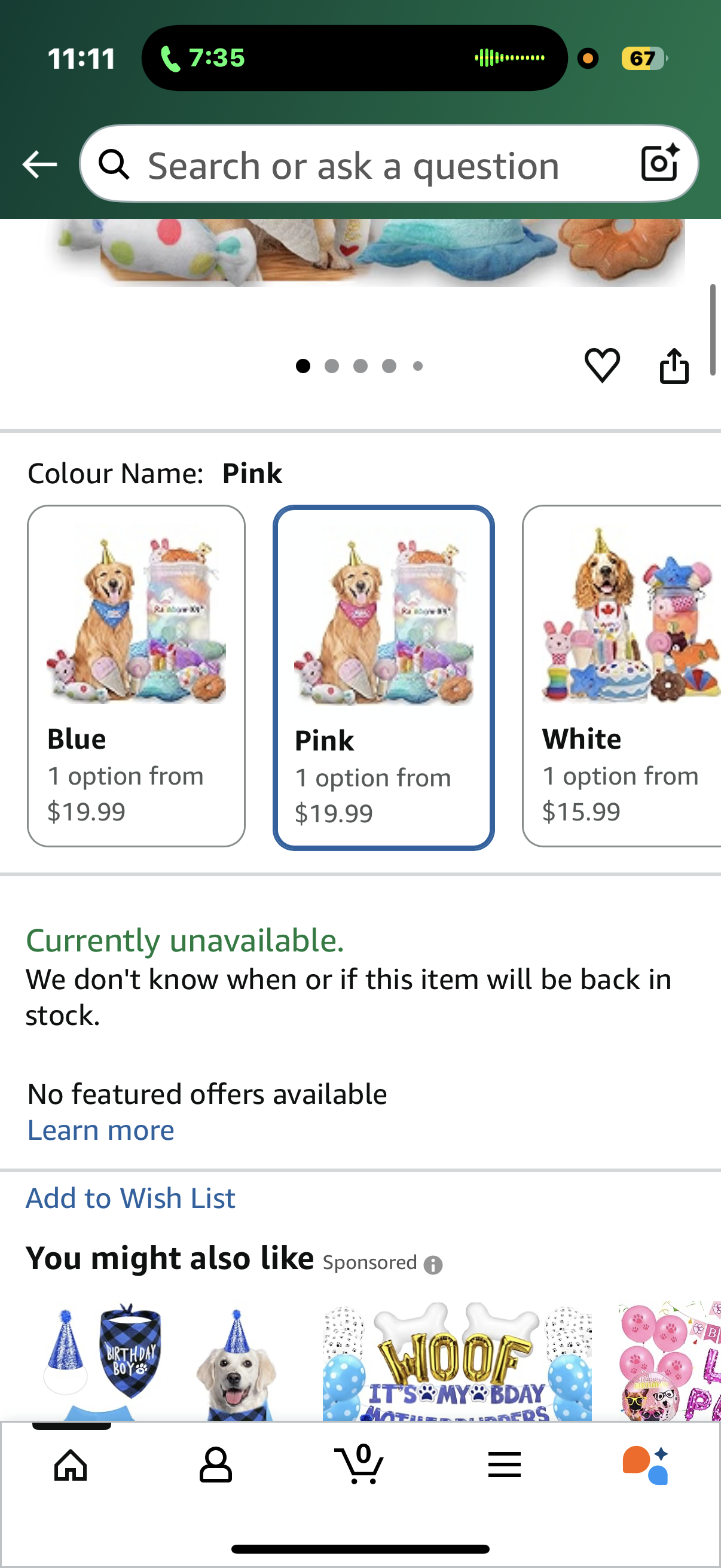 Rainbow-K9 11 Pack Dog Squeaky Toys Cute Plush Toys Pet Toys for Small Medium & Large Dogs Birthday Squeaky Cake Toys Dog