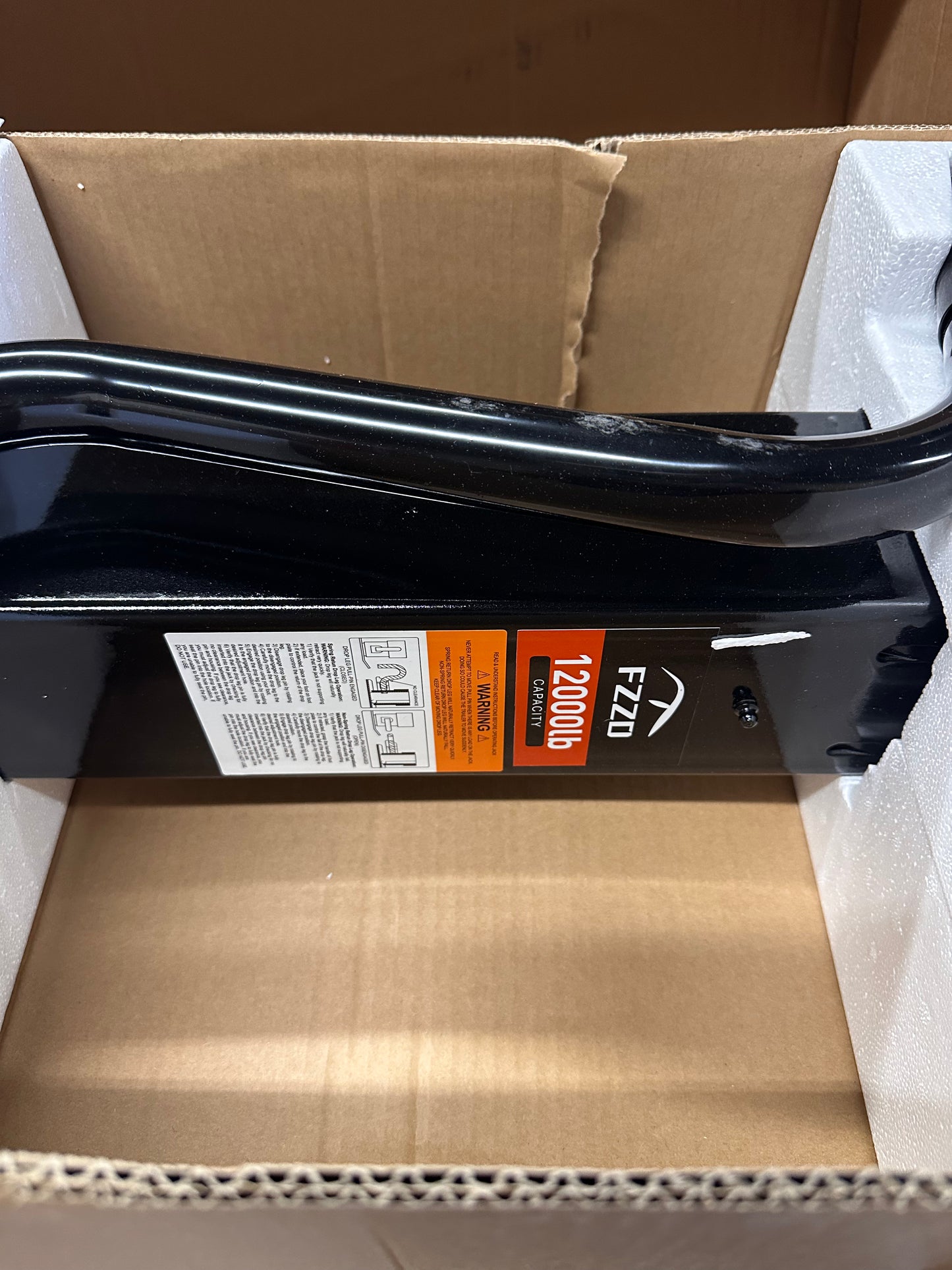 12000lbs Heavy Duty Trailer Jack,Square Direct Weld,26" Vertical Travel,Adjustable Drop Leg,for Lift Utility Trailer, Vehicle, Boat, and Rv (G838)