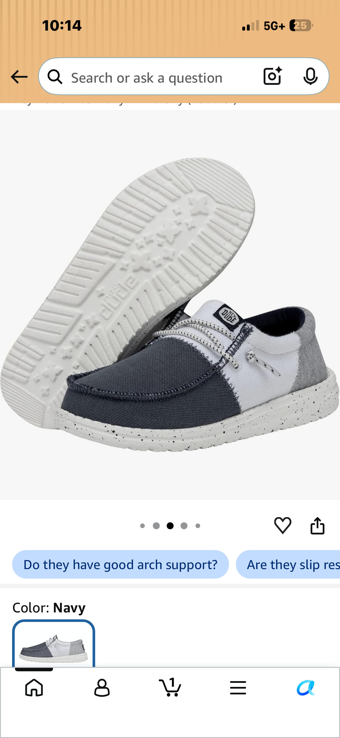 Hey Dude Kids Wally Tri-Varsity (Size Y1)