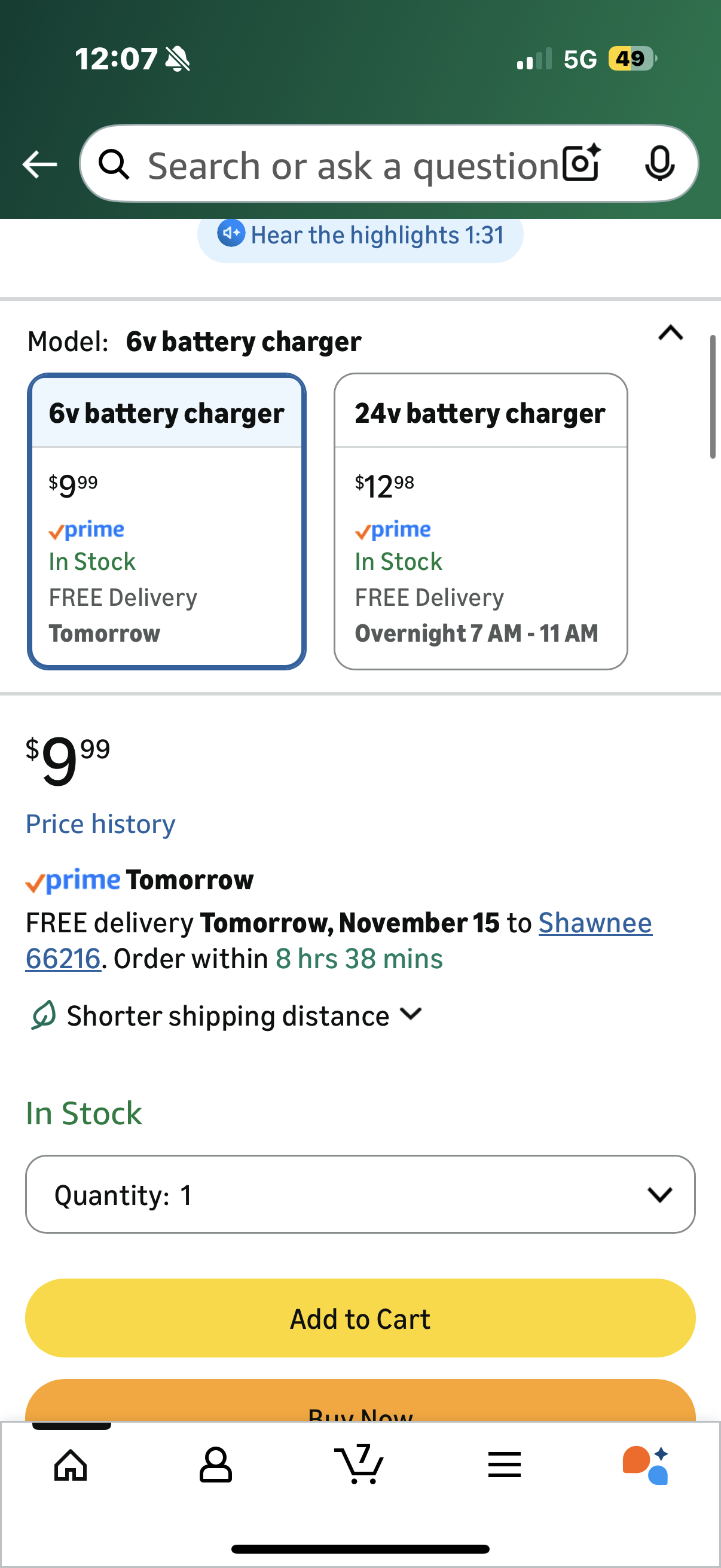 6V Charger for Kids Ride On Car Toys, 6 Volt Battery Charger for Flybar Bumper car/Wrangler SUV Kid Trax Dynacraft Toy Car Jeep ATV Quad (6v Battery Charger