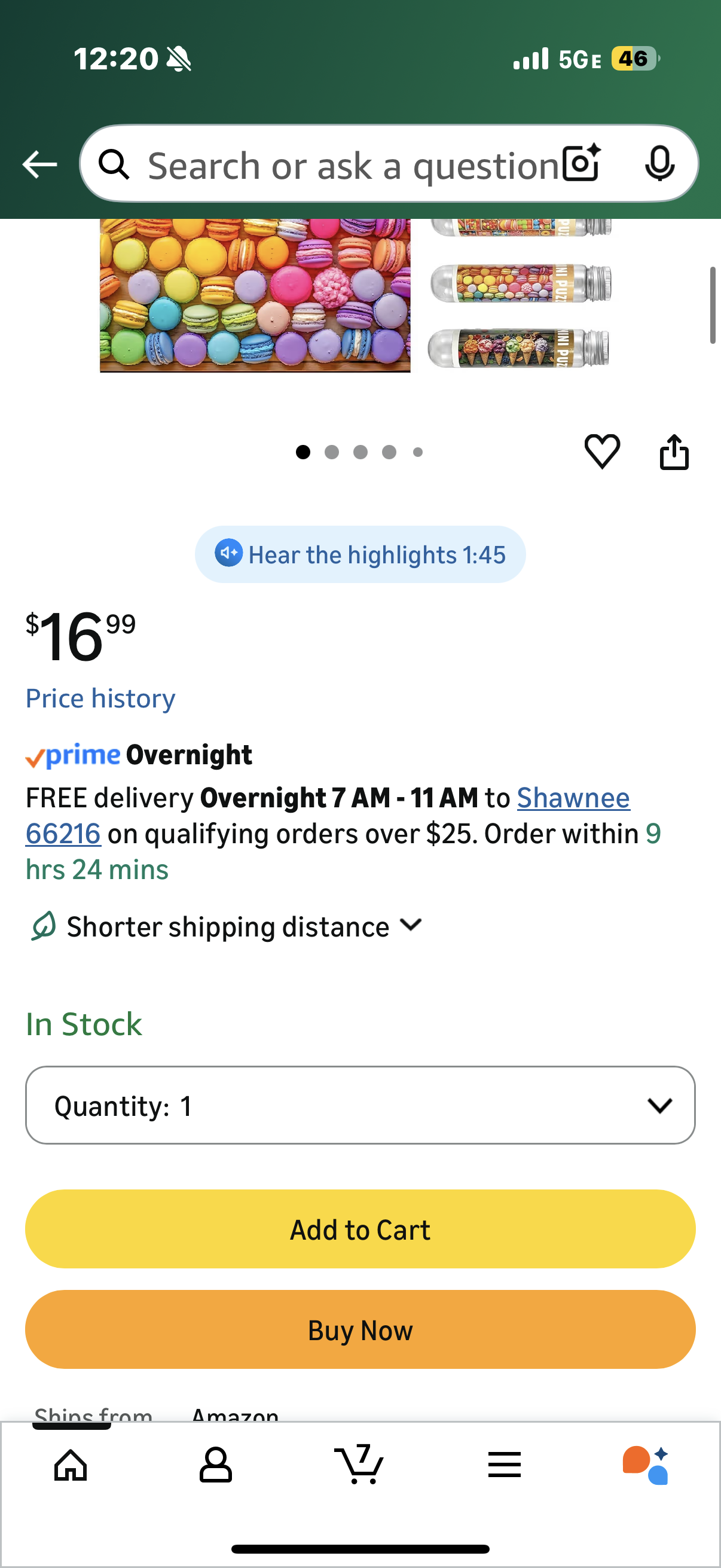 Small Jigsaw Puzzles for Adults 150 Pieces Vintage Candy Mini Puzzles Challenging 6 x 4 Inches, 3 Pcs,Mini Easel Included