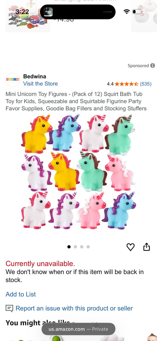 Mini Unicorn Toy Figures - (Pack of 12) Squirt Bath Tub Toy for Kids, Squeezable and Squirtable Figurine Party Favor Supplies, Goodie Bag Fillers and Stocking Stuffers