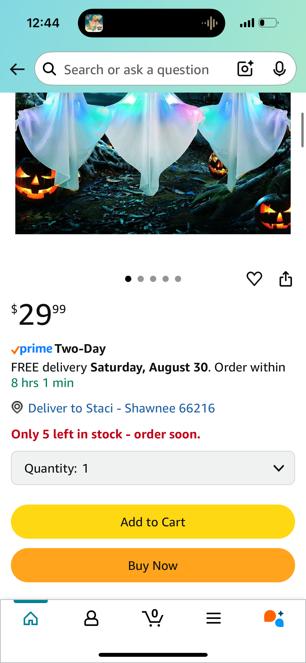 Halloween Yard Stakes, Halloween Yard Decorations Outdoor, Set of 3 Light Up Ghosts, Lighted Halloween Outdoor Decorations for Garden Yard Haunted House (20 Inches)