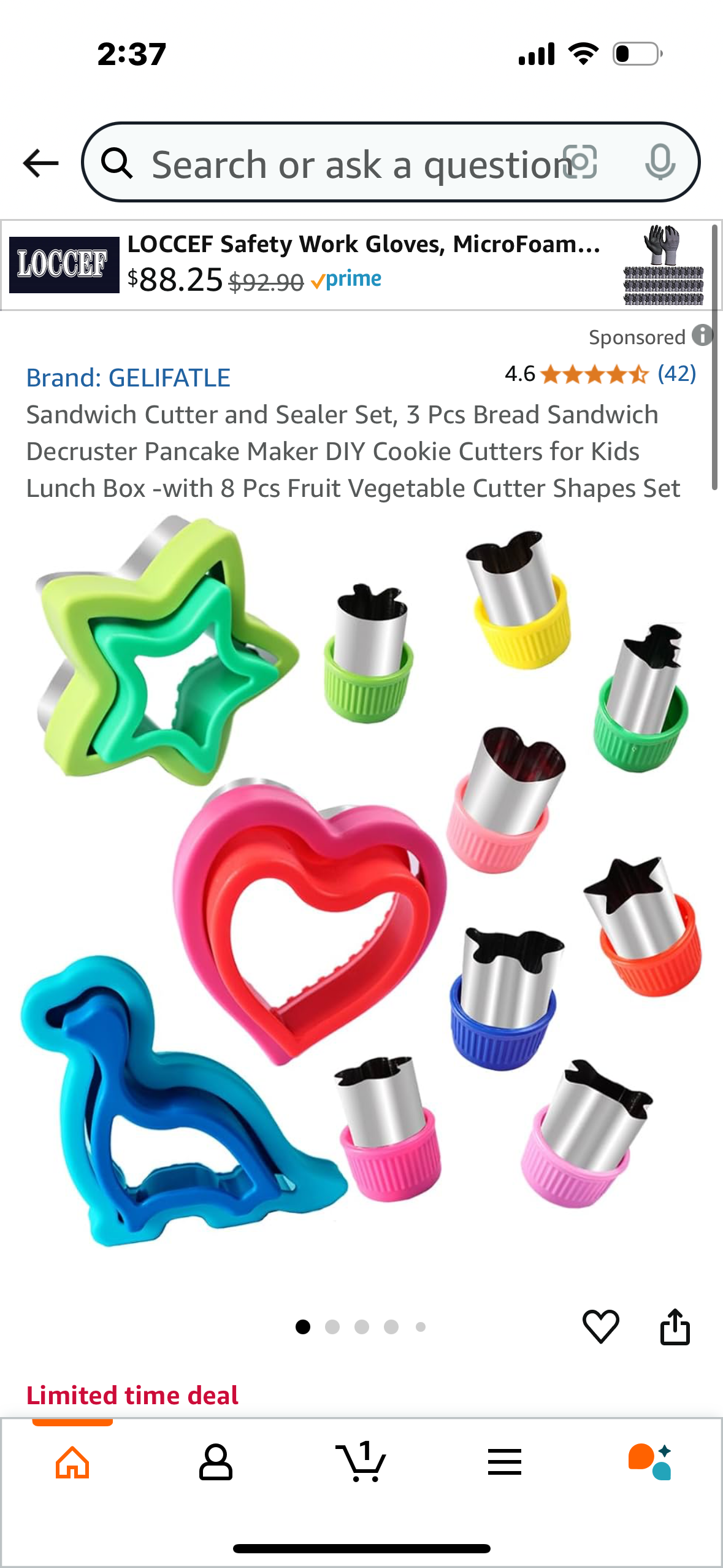 Sandwich , fruit and Vege Cutter and Sealer Set, 3 Pcs Bread Sandwich Decruster Pancake Maker DIY Cookie Cutters for Kids Lunch Box -with 8 Pcs Fruit Vegetable Cutter Shapes Set