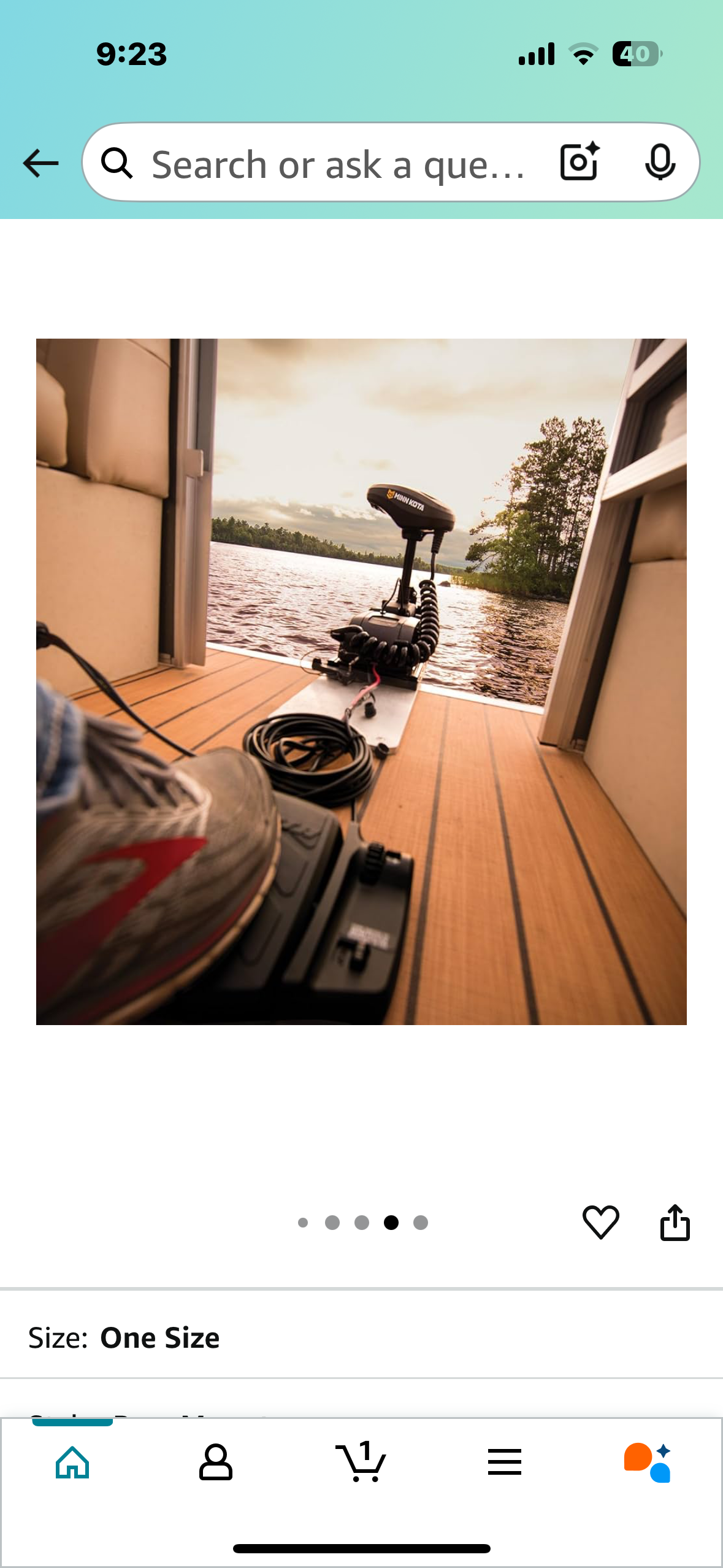 Minn Kota PowerDrive Bow-Mount Electric Trolling Motor with GPS, Dual Spectrum Chirp Sonar - 55 Lb. Thrust, 54 in. Shaft, Freshwater (G839)