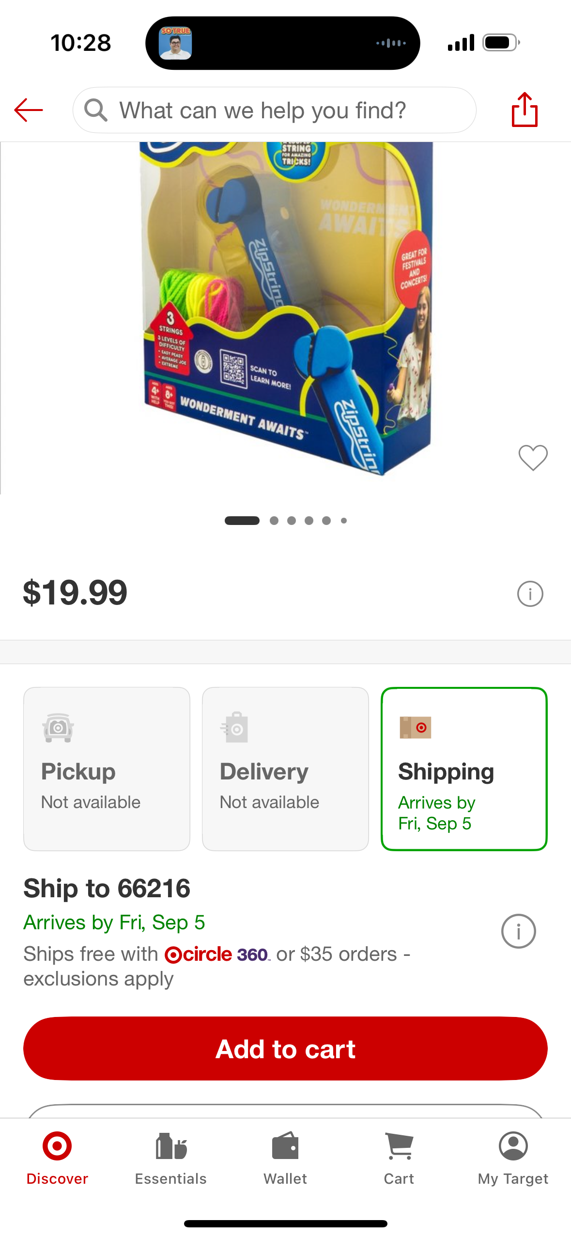 ZipString Original As Seen on Shark Tank Classic Rope Launcher Toy Ultimate Gift for Kids and Adults - Blue 4pc:Toy for Ages 4+