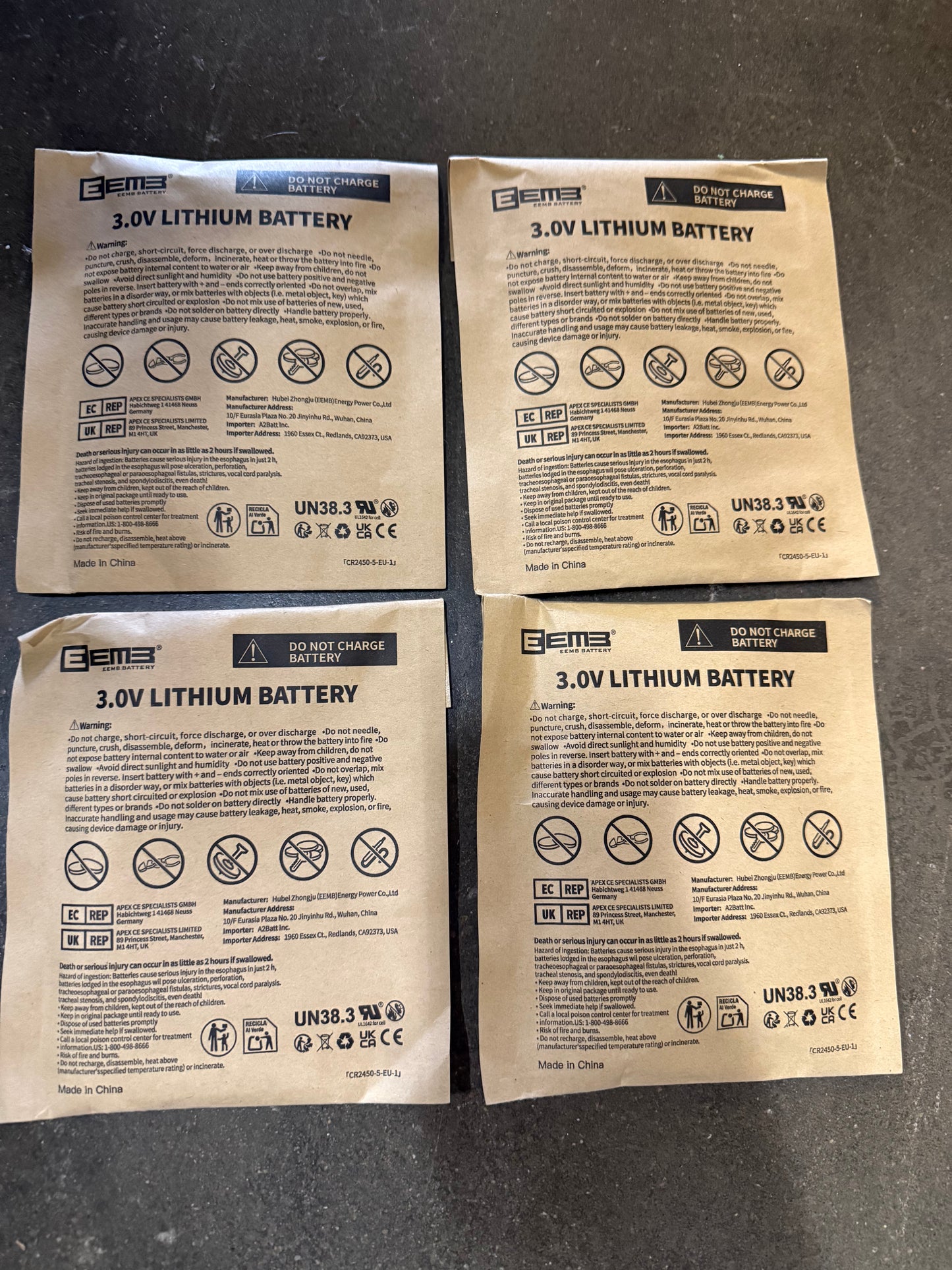 CR2450 Battery 20 Pack, CR 2450 Lithium Batteries, 3V Coin Button Cell Battery Long Lasting, High Capacity for Car Key Fob, Garage Door Opener, Flameless Candles, Smart Sensors, Remote Control