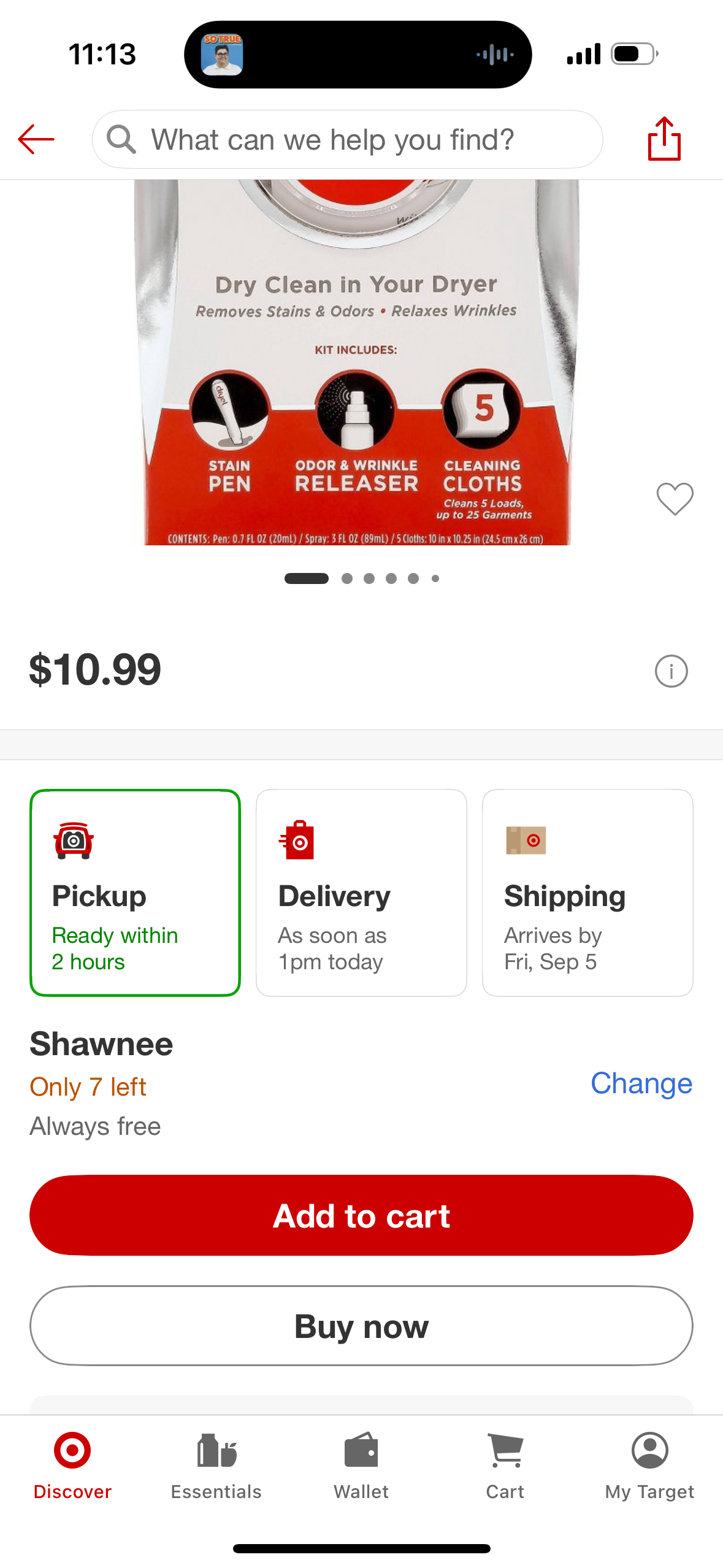 Dryel At-Home Dry Cleaner Kit - 5 Loads