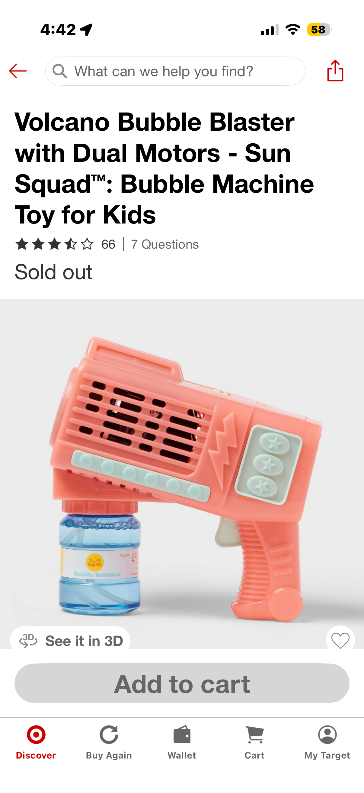 Volcano Bubble Blaster with Dual Motors - Sun Squad: Bubble Machine Pink