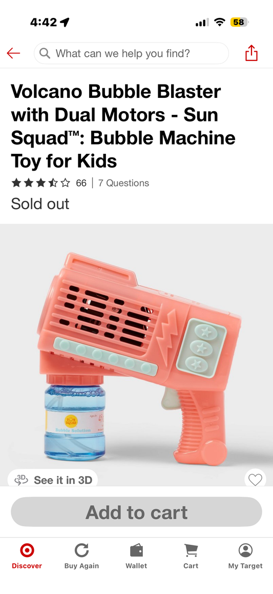 Volcano Bubble Blaster with Dual Motors - Sun Squad: Bubble Machine Pink