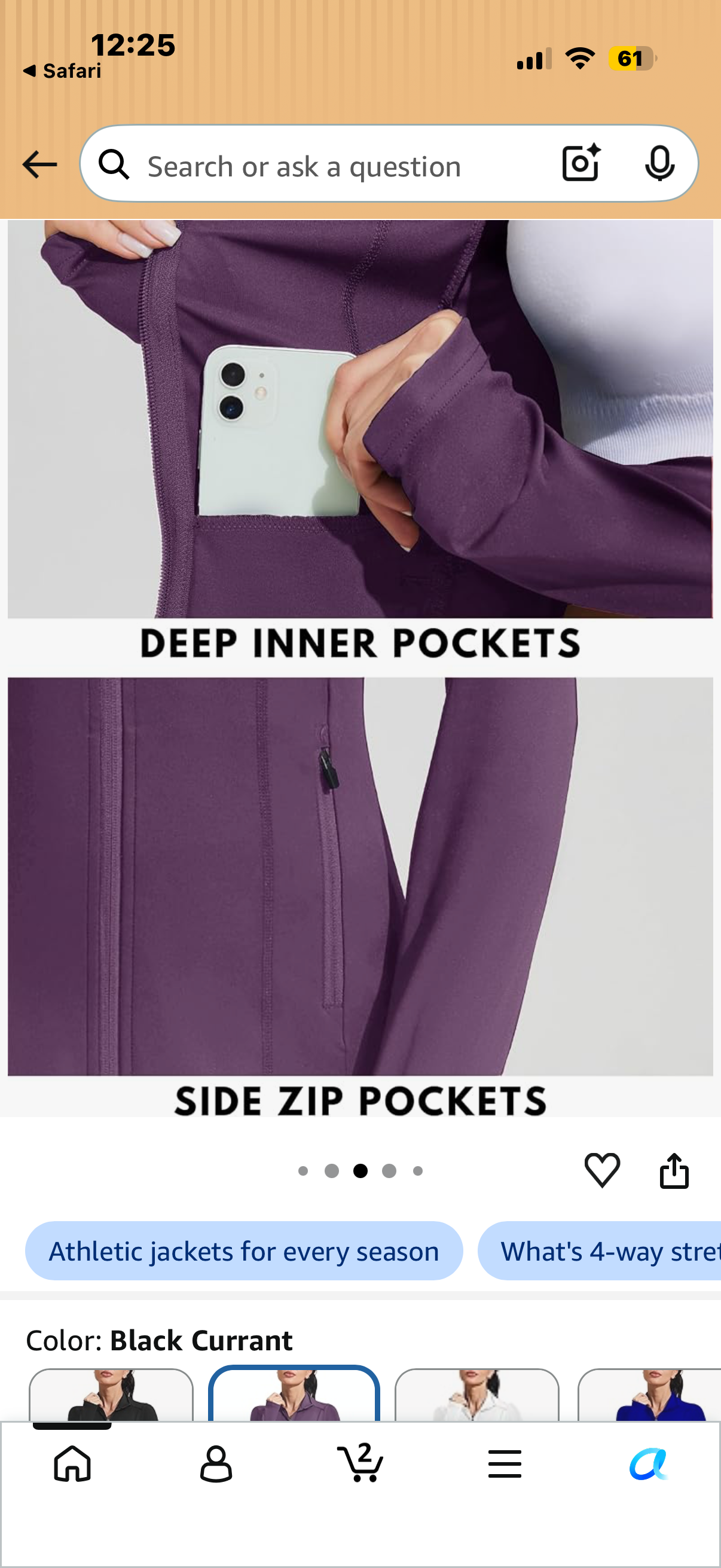 PINSPARK Women's Athletic Jackets Slim Fit Workout Jacket Full Zip Up Running Gym Yoga Sports Tops with Pockets (Size XL) white