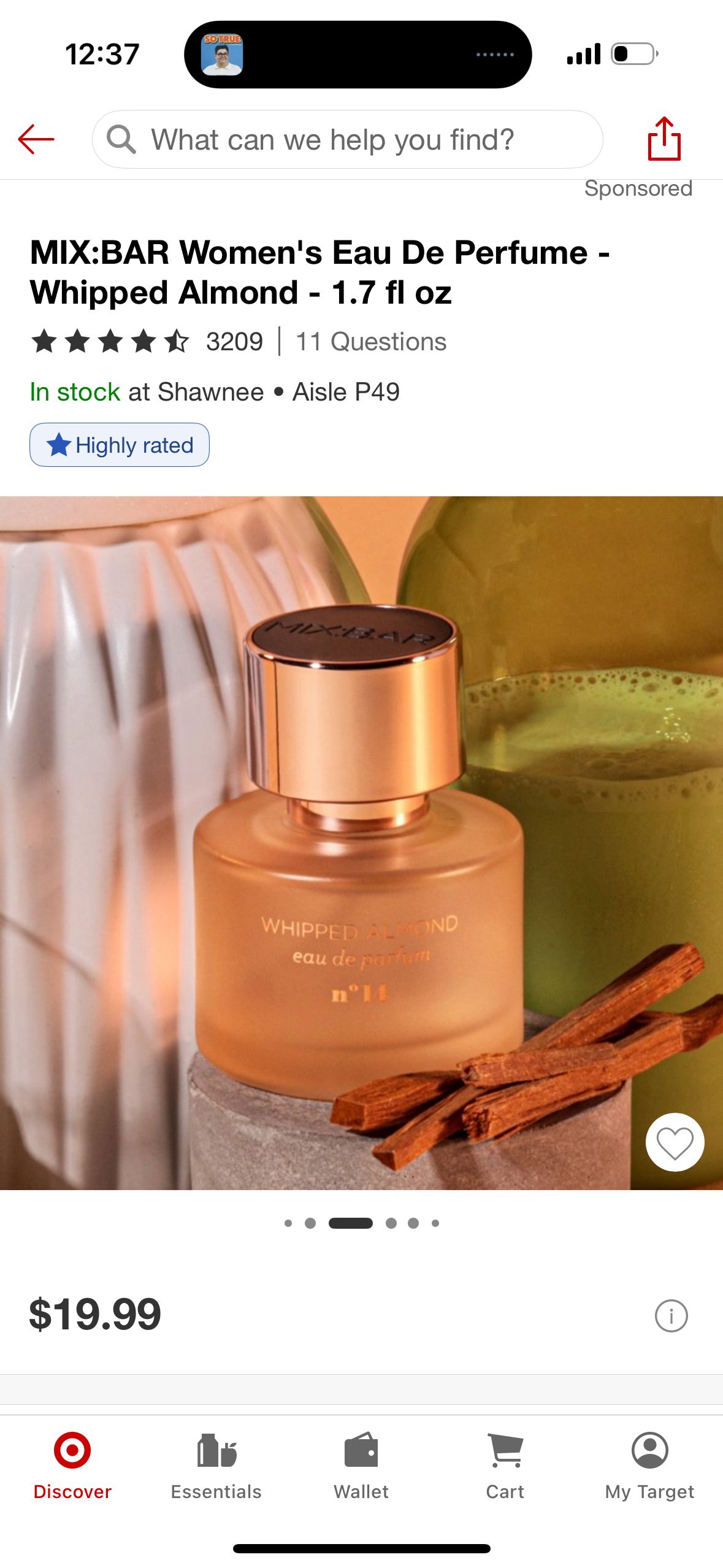 MIX:BAR Women's Eau De Perfume - Whipped Almond - 1.7 fl oz