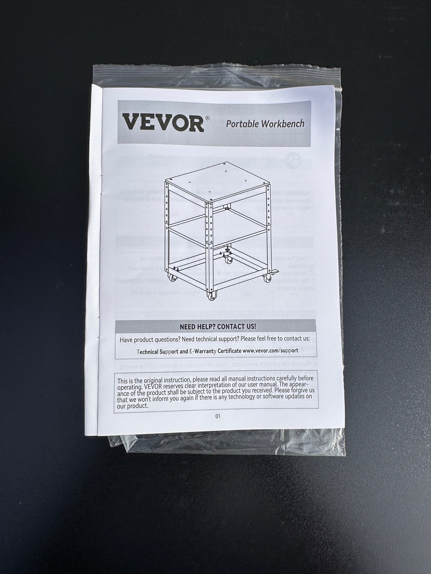 VEVOR Portable Workbench,Planer Stand, 100 lbs / 45 kg heavy loads,  Adjustable Thickness Planer Table, with 4 Stable Casters & Storage Space, for most planers, saws, bench-top machines, power tools (G905)