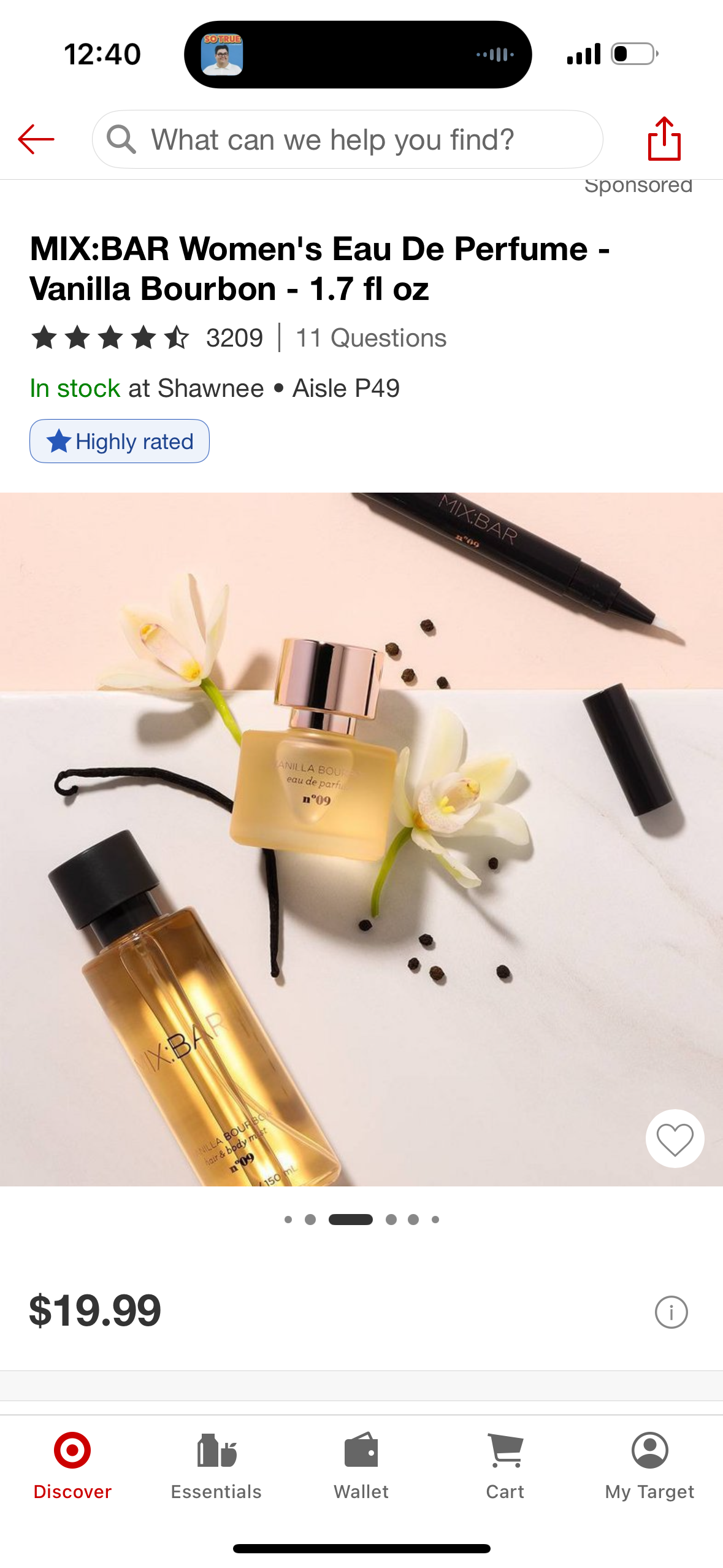 MIX:BAR Women's Eau De Perfume - Vanilla Bourbon - 1.7 fl oz