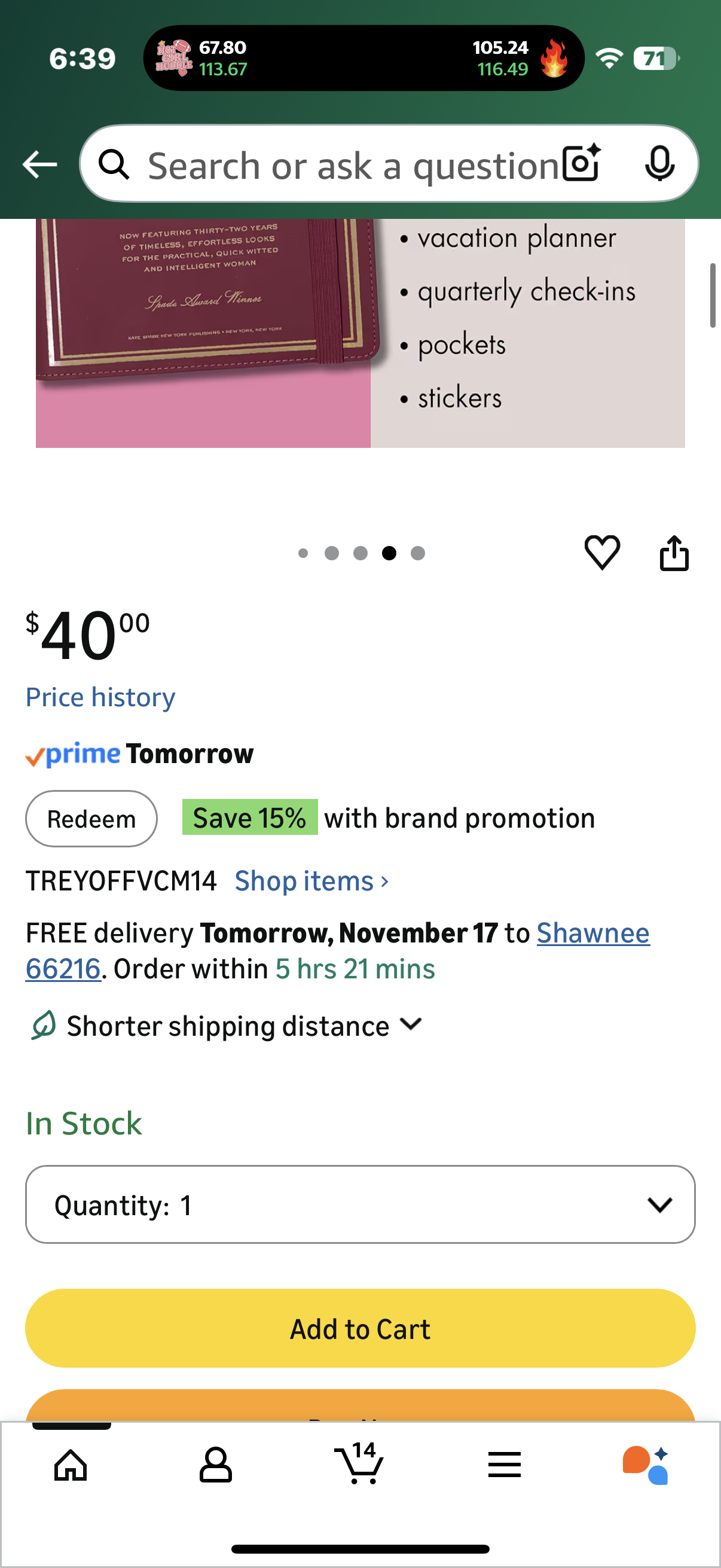 kate spade new york 2026 Large Weekly & Monthly Planner, 12 Month Soft Cover Agenda Dated January 2026-December 2026, Cute Planner with Stickers & Spiral Binding (Encyclopedia of Style