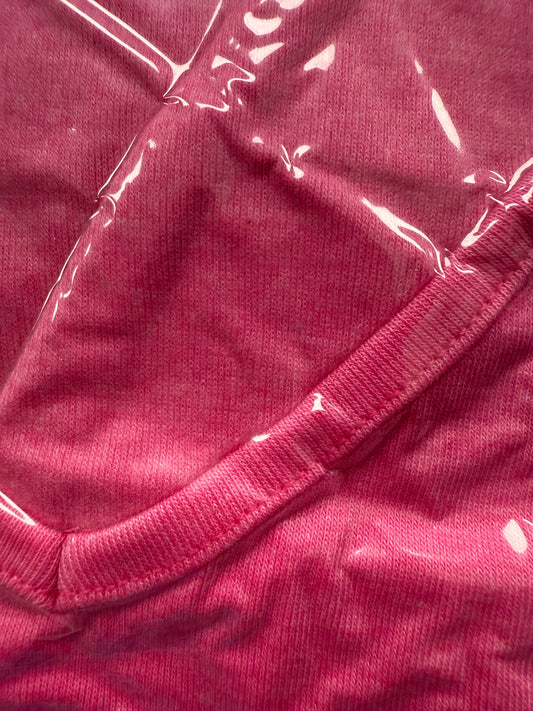 Syellowafter Womens V Neck 3/4 Sleeve Summer Tops Casual Loose Fit T Shirts Basic Tees Hot Pink (Size Small )