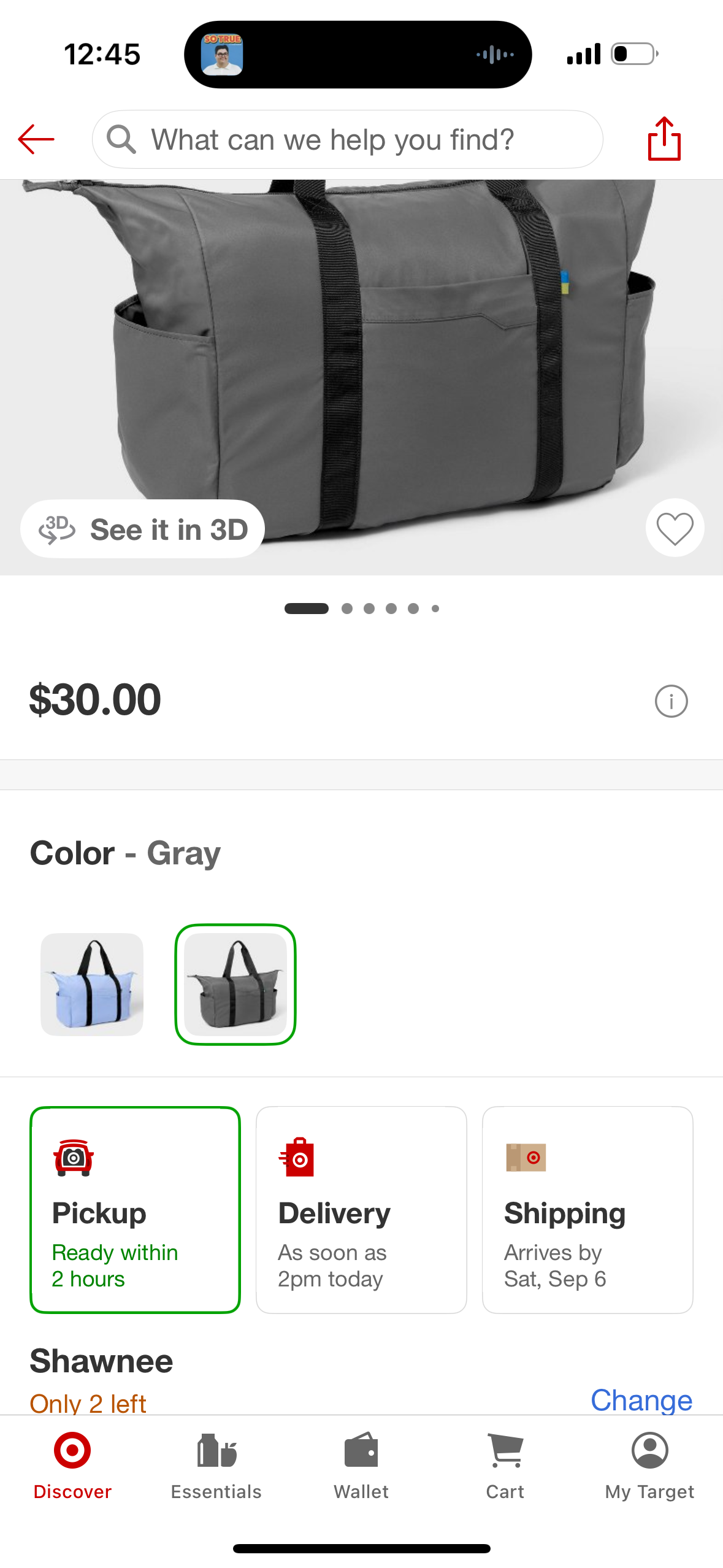 40L Weekender Bag - Open Story™ Gray: Softside Carry On Luggage