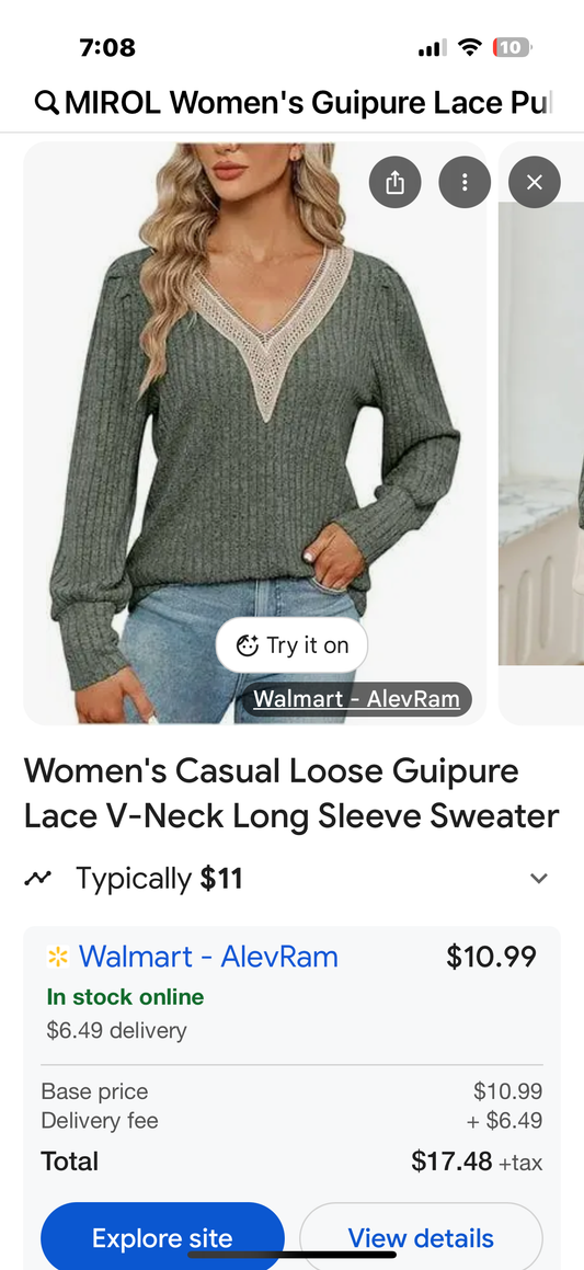 MIROL Women's Guipure Lace Pullover Sweater V Neck Long Sleeve Solid Crochet Knit Tops Casual Fall Sweater Blouses Mint (Size Large)