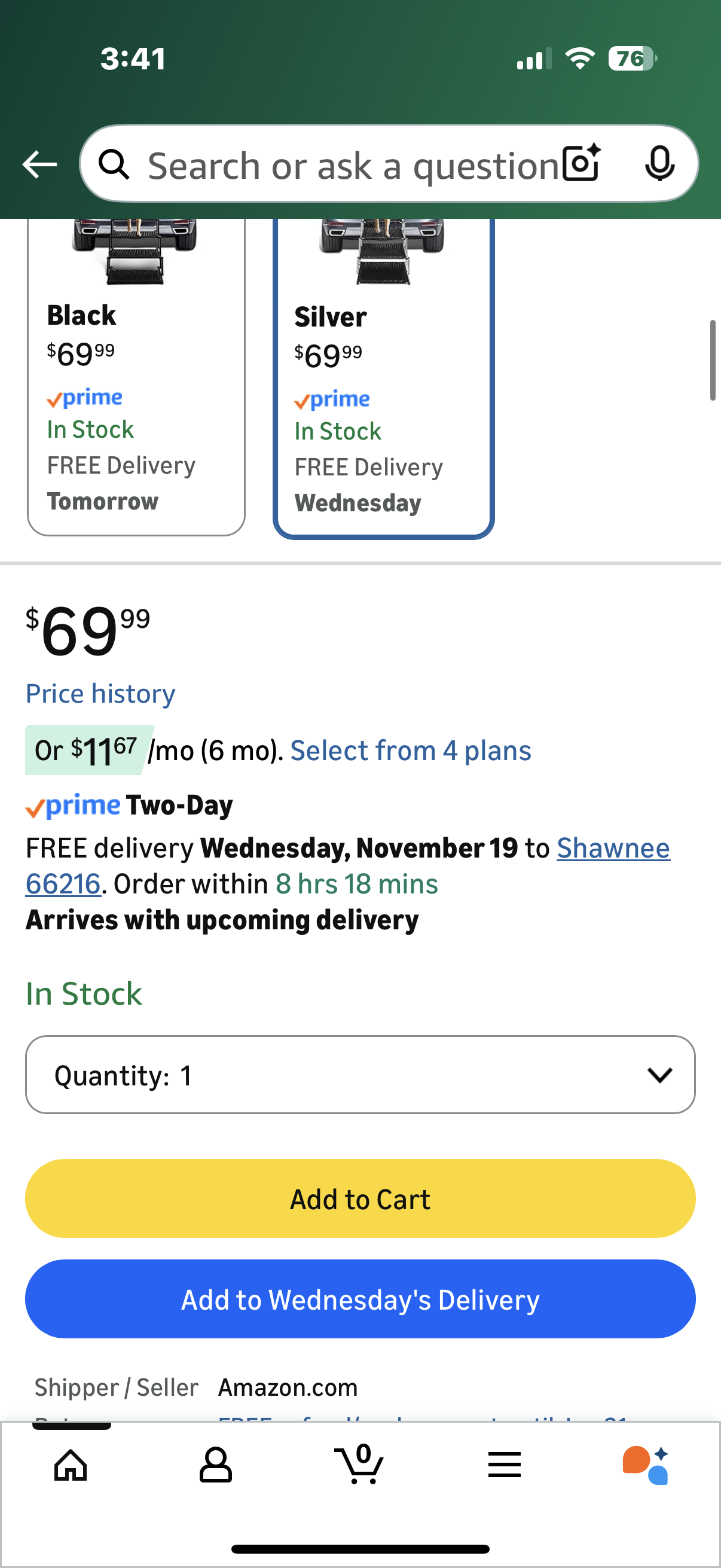 Dog Ramps for Large Dogs - Portable Dog Steps for Cars and SUV, Truck, Lightweight Non-Slip Dog Stairs Support Up to 200 Lbs