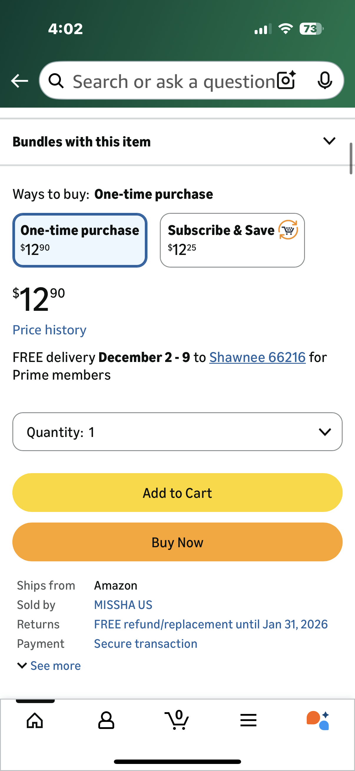 MISSHA M Perfect Cover BB Cream Tinted Moisturizer
No.25, Warm Beige, Medium with Warm Undertone, SPF 42, PA +++, 1.69 Fl Oz, with SPF