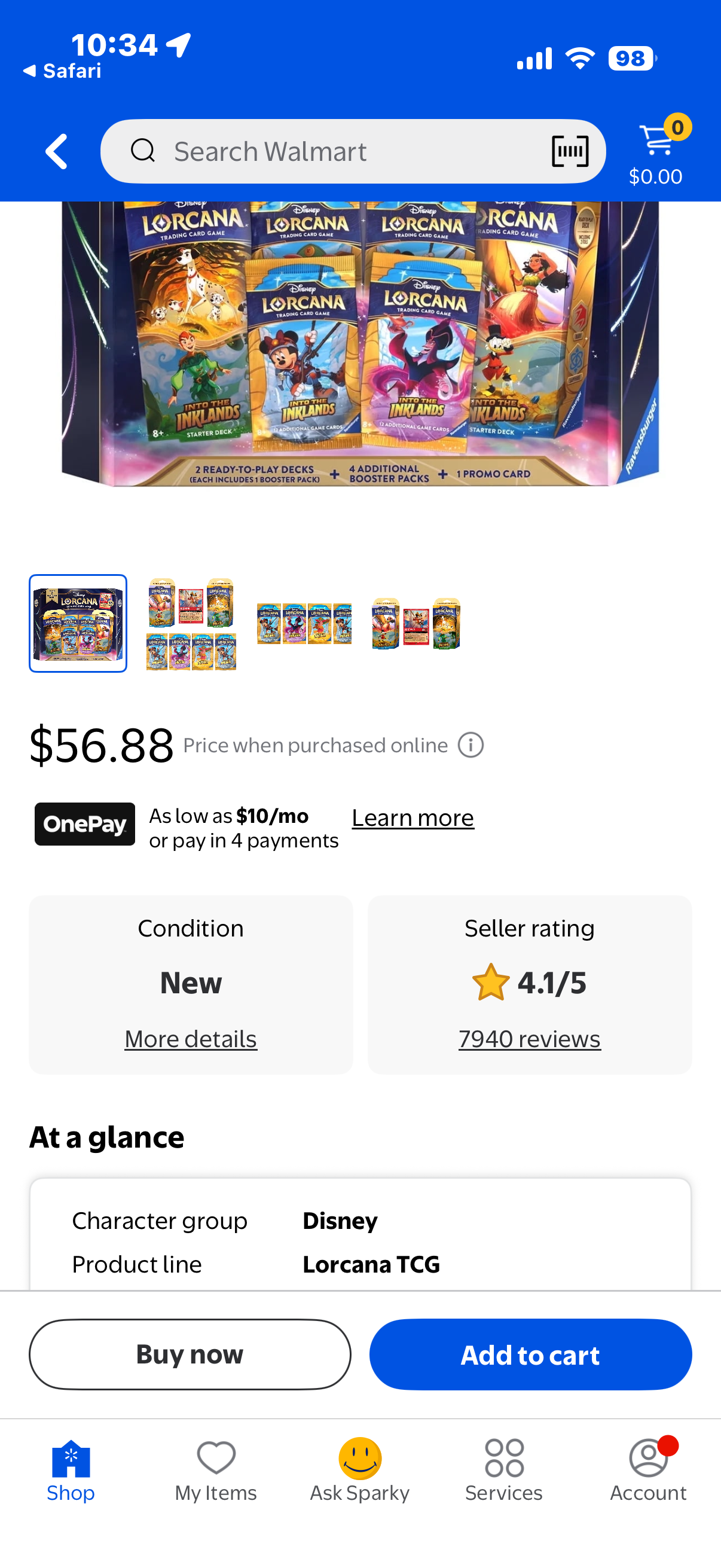 Disney Lorcana Trading Card Game, Includes 2 Ready-to-Play Decks Each Includes 1 Booster Pack, Plus 4 Additional Booster Packs and 1 Promo Card