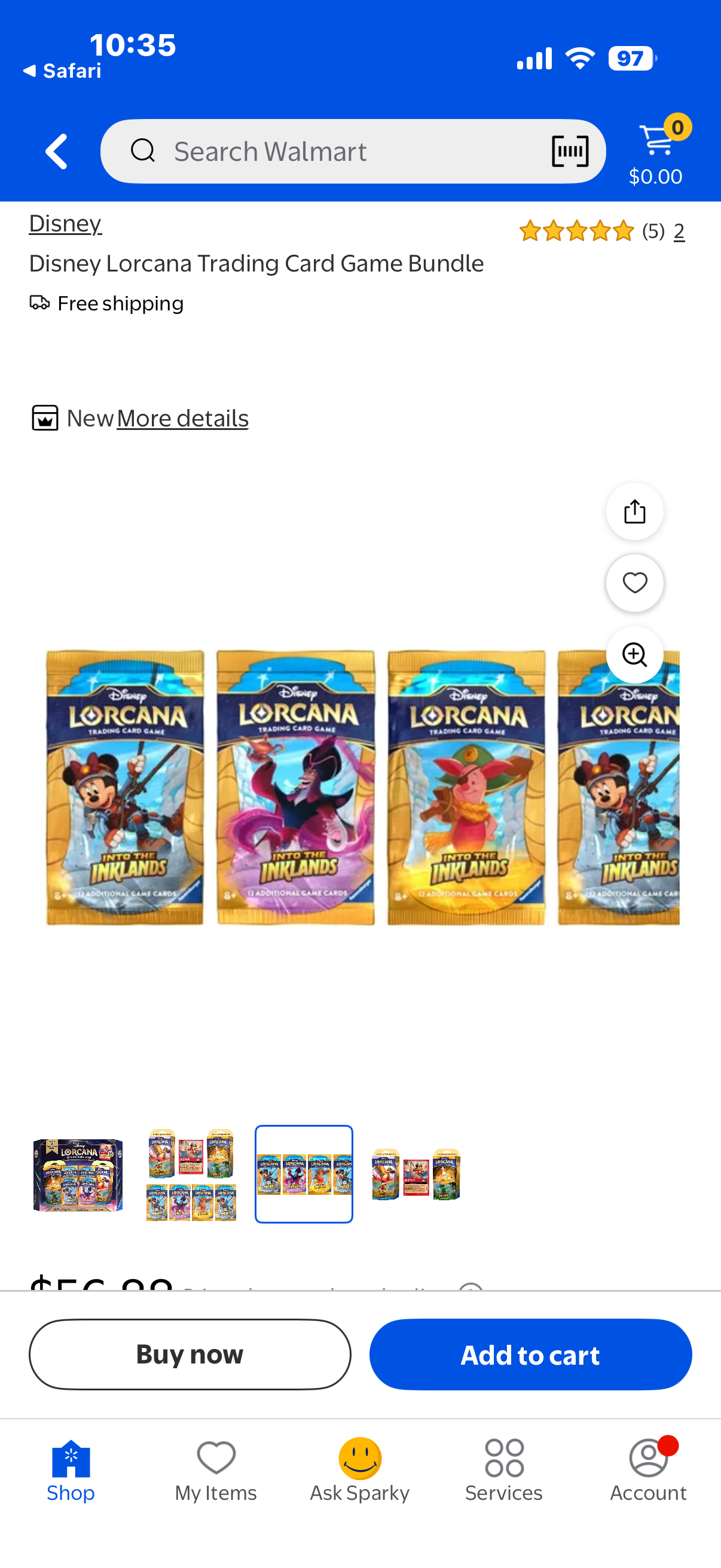 Disney Lorcana Trading Card Game, Includes 2 Ready-to-Play Decks Each Includes 1 Booster Pack, Plus 4 Additional Booster Packs and 1 Promo Card