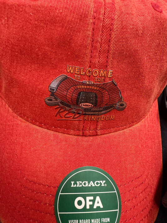 Red Kingdom Distresses Adjustable Ball Cap