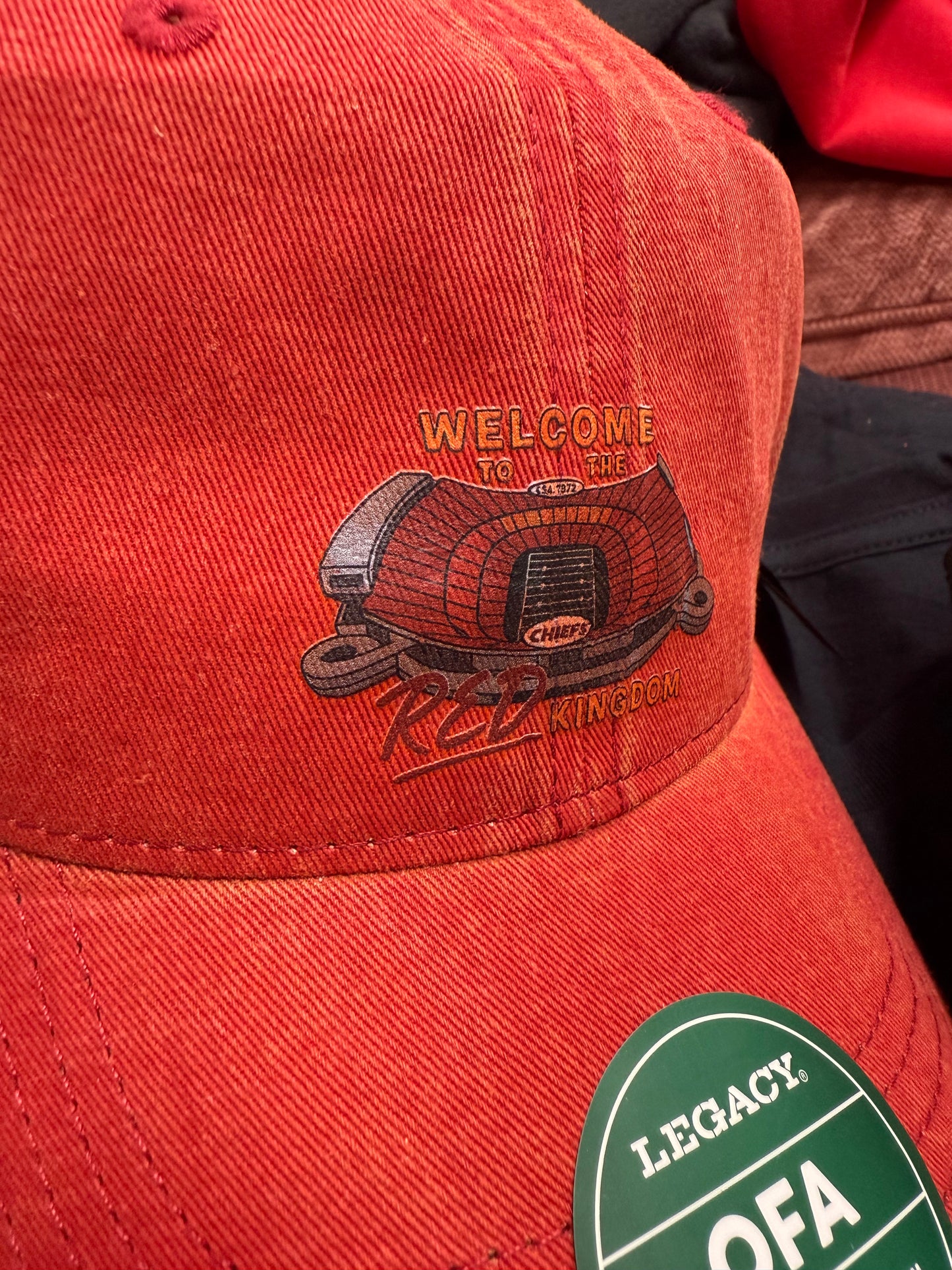 Red Kingdom Distresses Adjustable Ball Cap