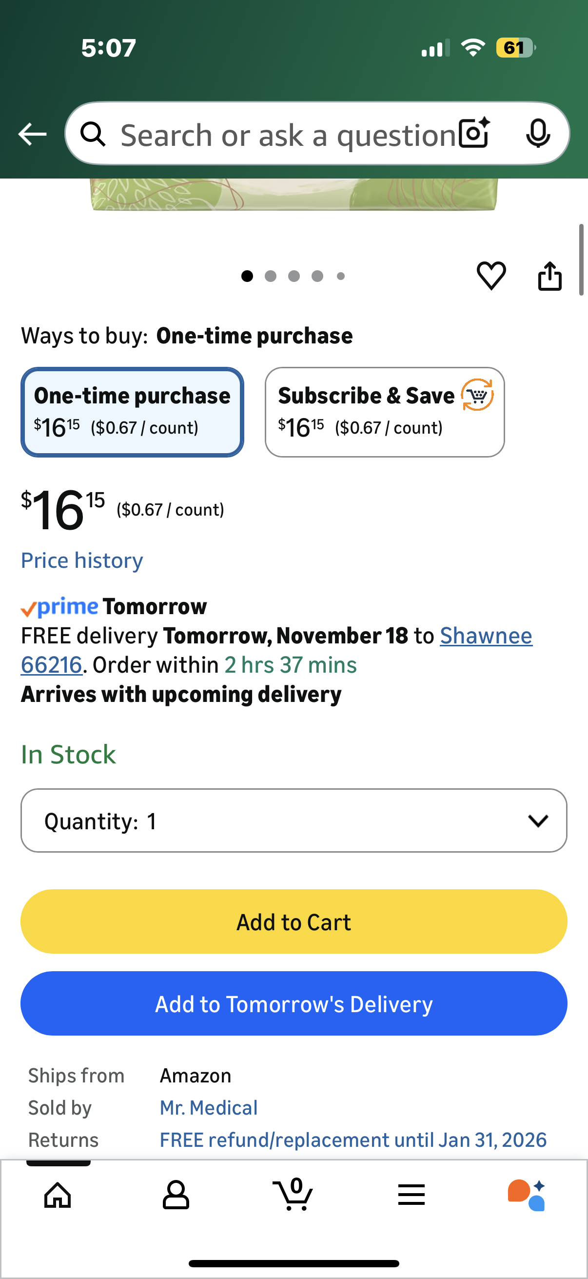 TENA Sensitive Ultra-Thin Light Female Disposable Bladder Control Pads, 24 Count, 1 Pack.