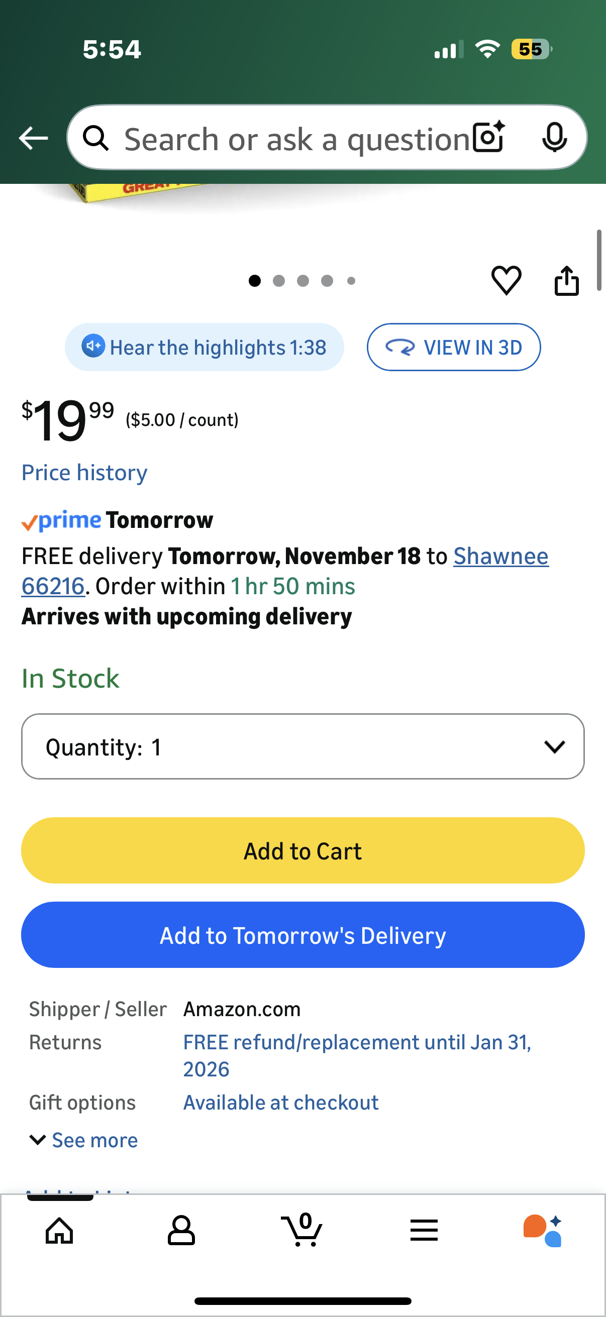 Bell+Howell Disk Lights LED Outdoor 4 Pack Solar, Weatherproof, As Seen on TV