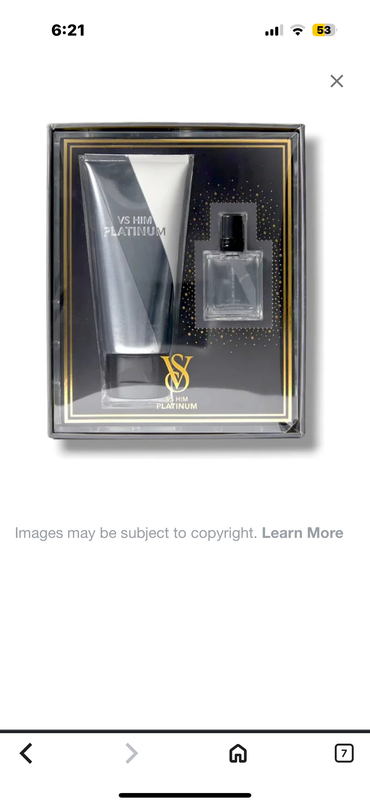 Victoria’s Secret Him Platinum Body Lotion and Eau De Parfum