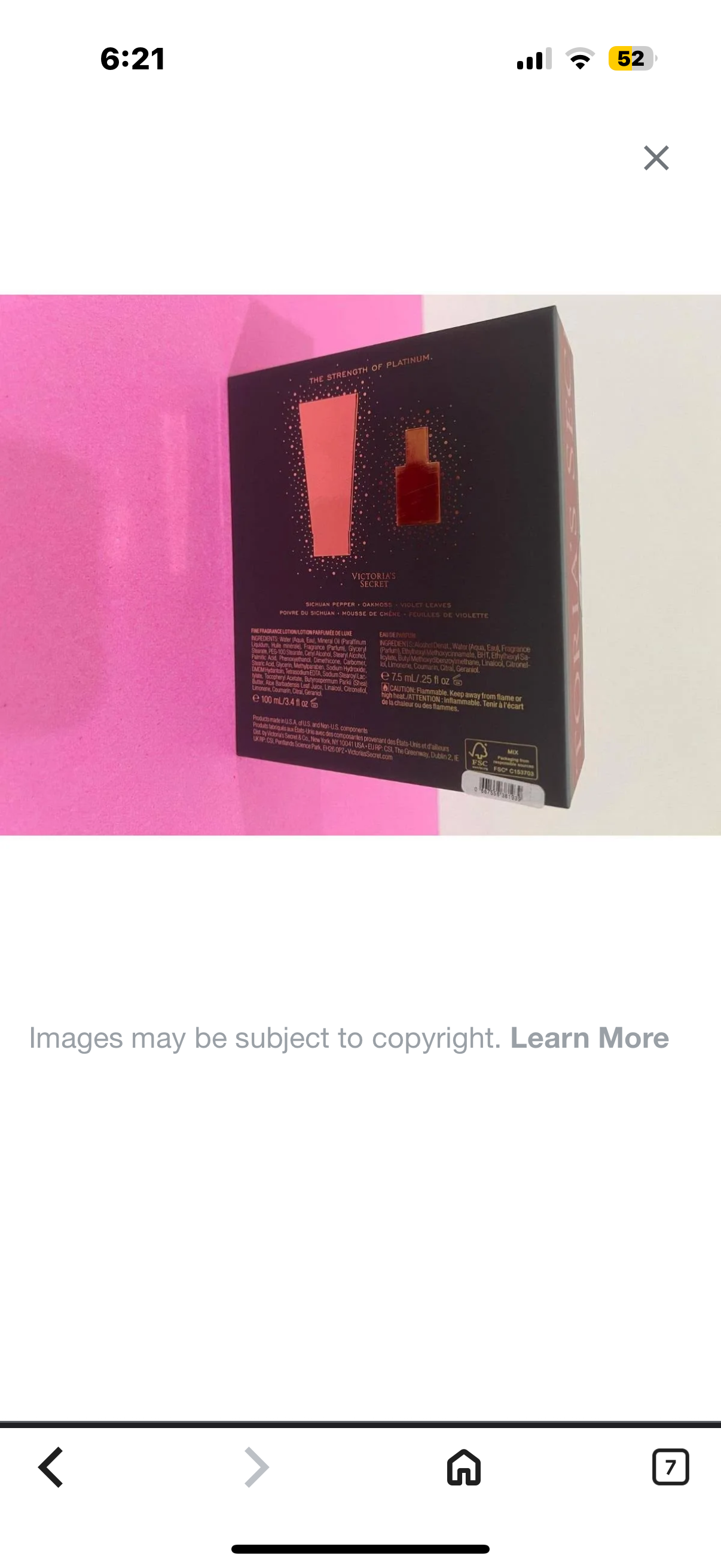 Victoria’s Secret Him Platinum Body Lotion and Eau De Parfum