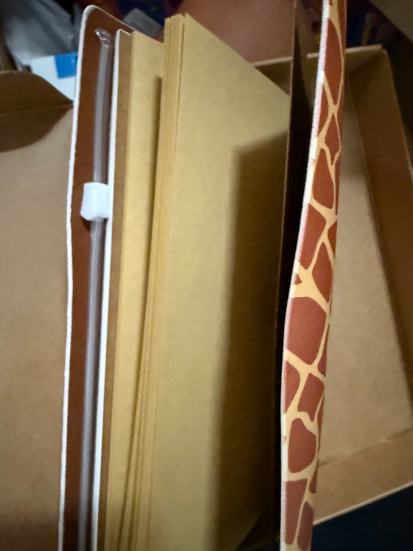 Travel Journal Giraffe pattern