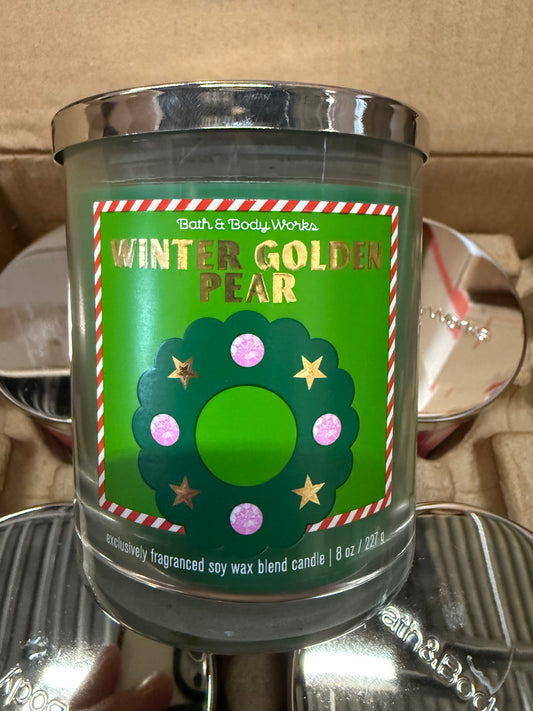 Bath and Body Works Winter Golden Pear Candle