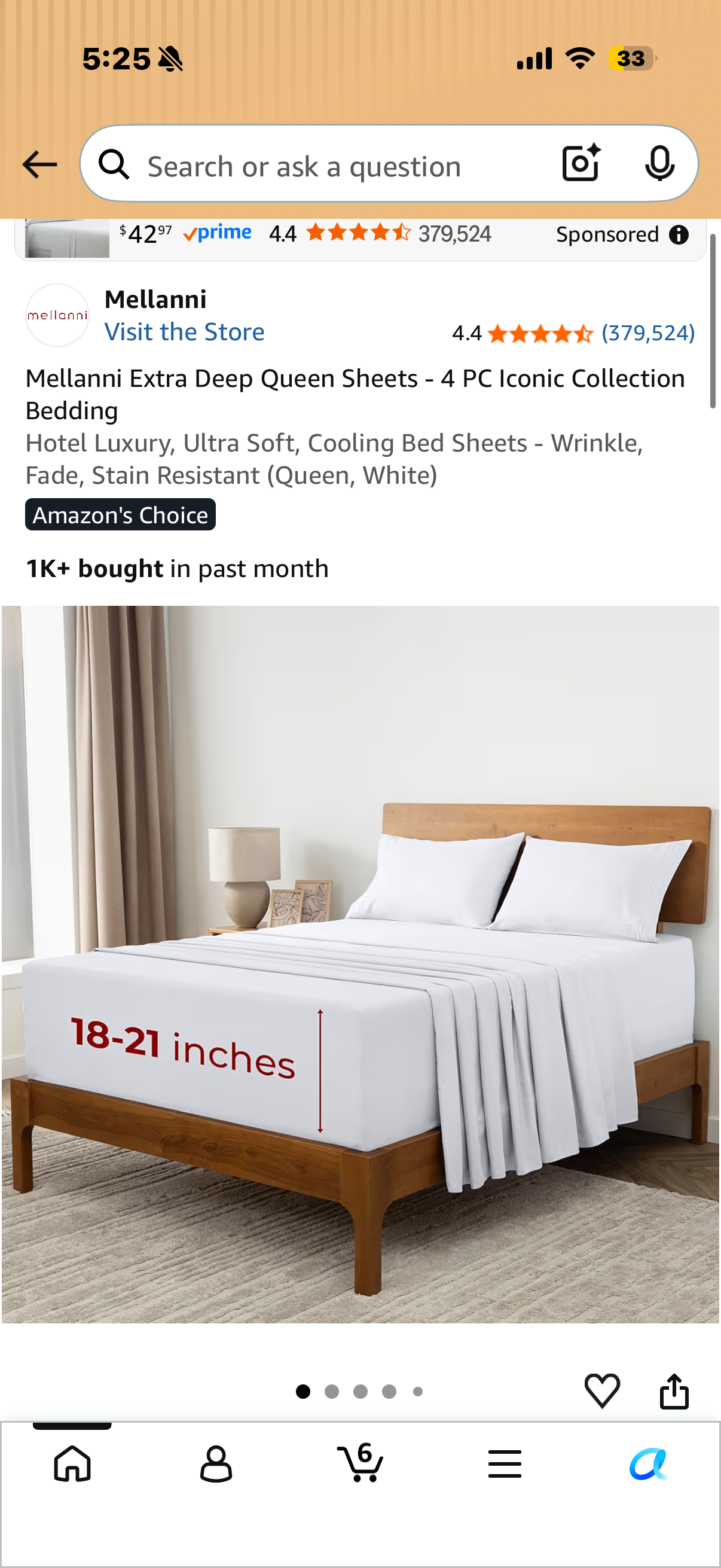 Mellanni Extra Deep Queen Sheets - 4 PC Iconic Collection Bedding Hotel Luxury, Ultra Soft, Cooling Bed Sheets - Wrinkle, Fade, Stain Resistant (Queen, White