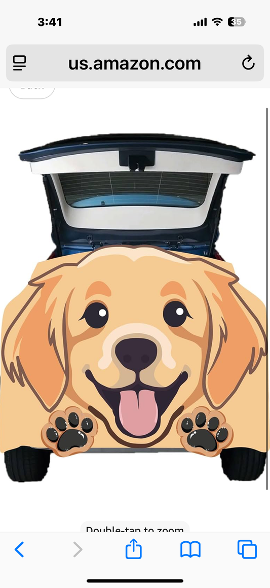 Trunk or Treat Decorations for SUV Trunk or Treat Car Decorations Kit Dogs Decor Halloween Car Decorations Golden Retriever