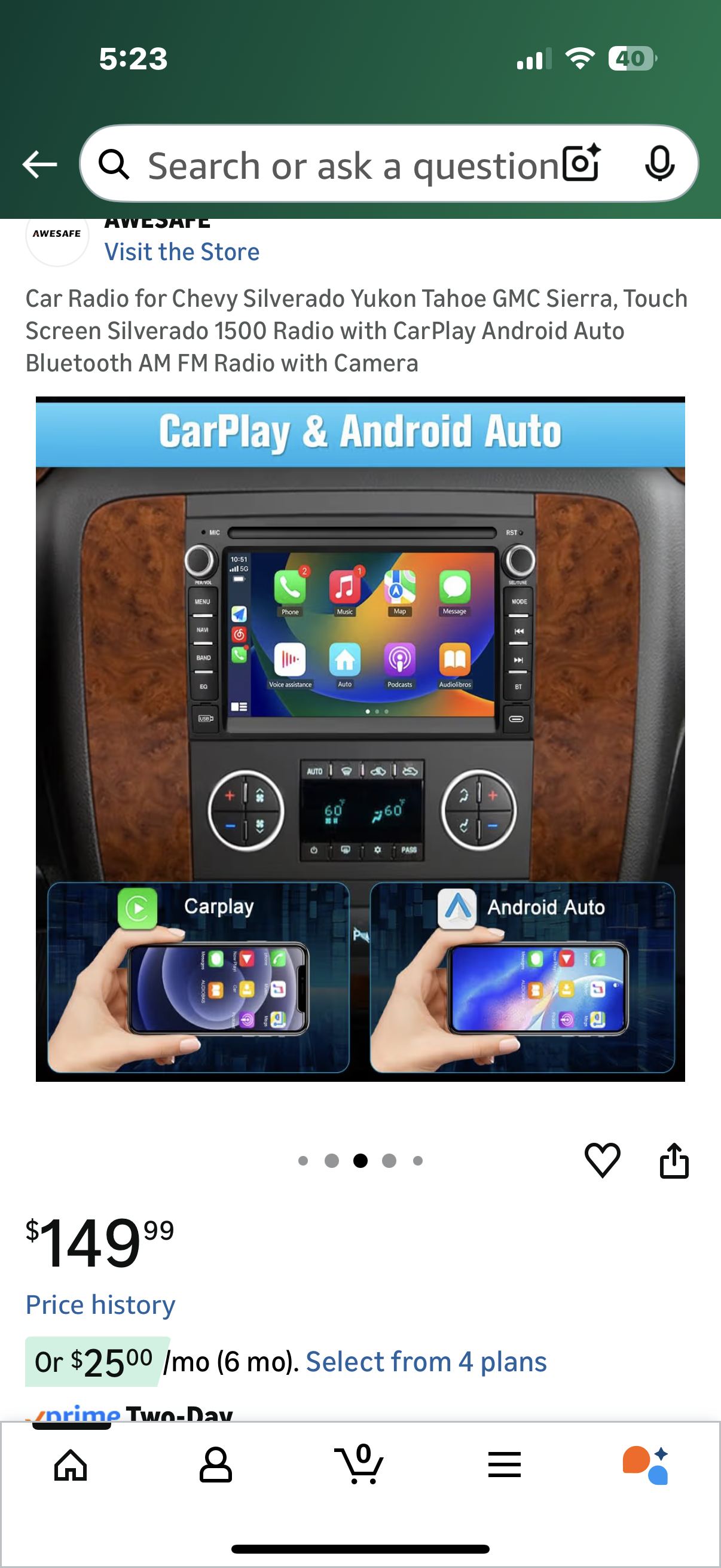 Car Radio for Chevy Silverado Yukon Tahoe GMC Sierra, Touch Screen Silverado 1500 Radio with CarPlay Android Auto Bluetooth AM FM Radio with Camera
