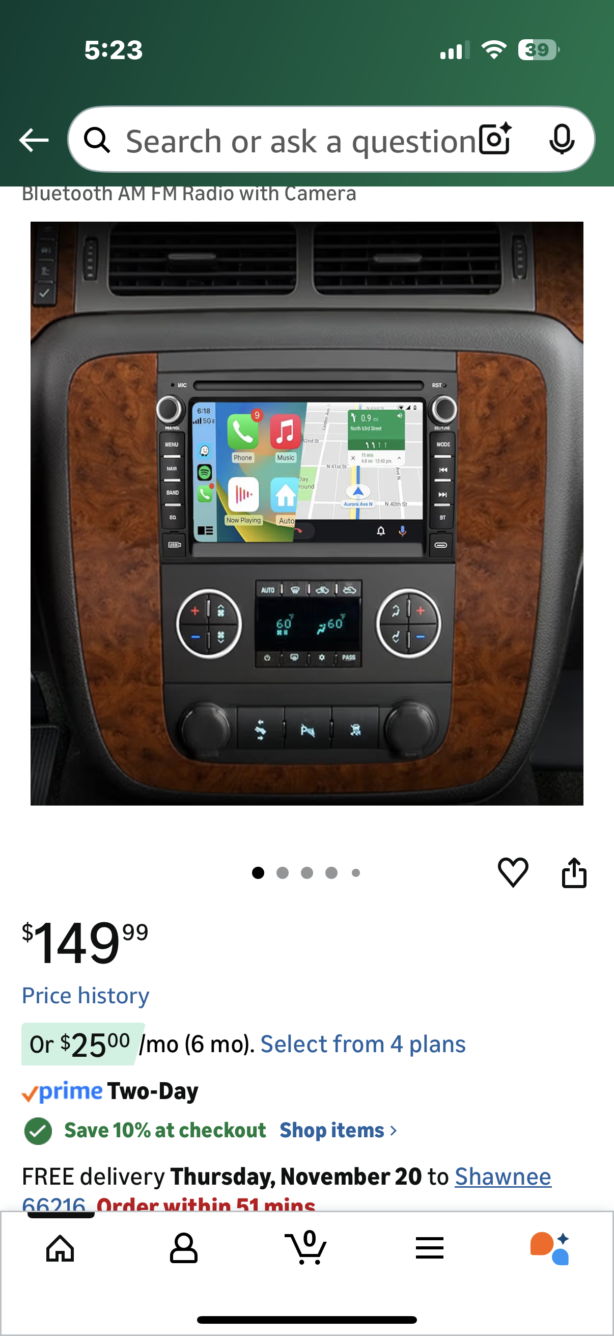 Car Radio for Chevy Silverado Yukon Tahoe GMC Sierra, Touch Screen Silverado 1500 Radio with CarPlay Android Auto Bluetooth AM FM Radio with Camera