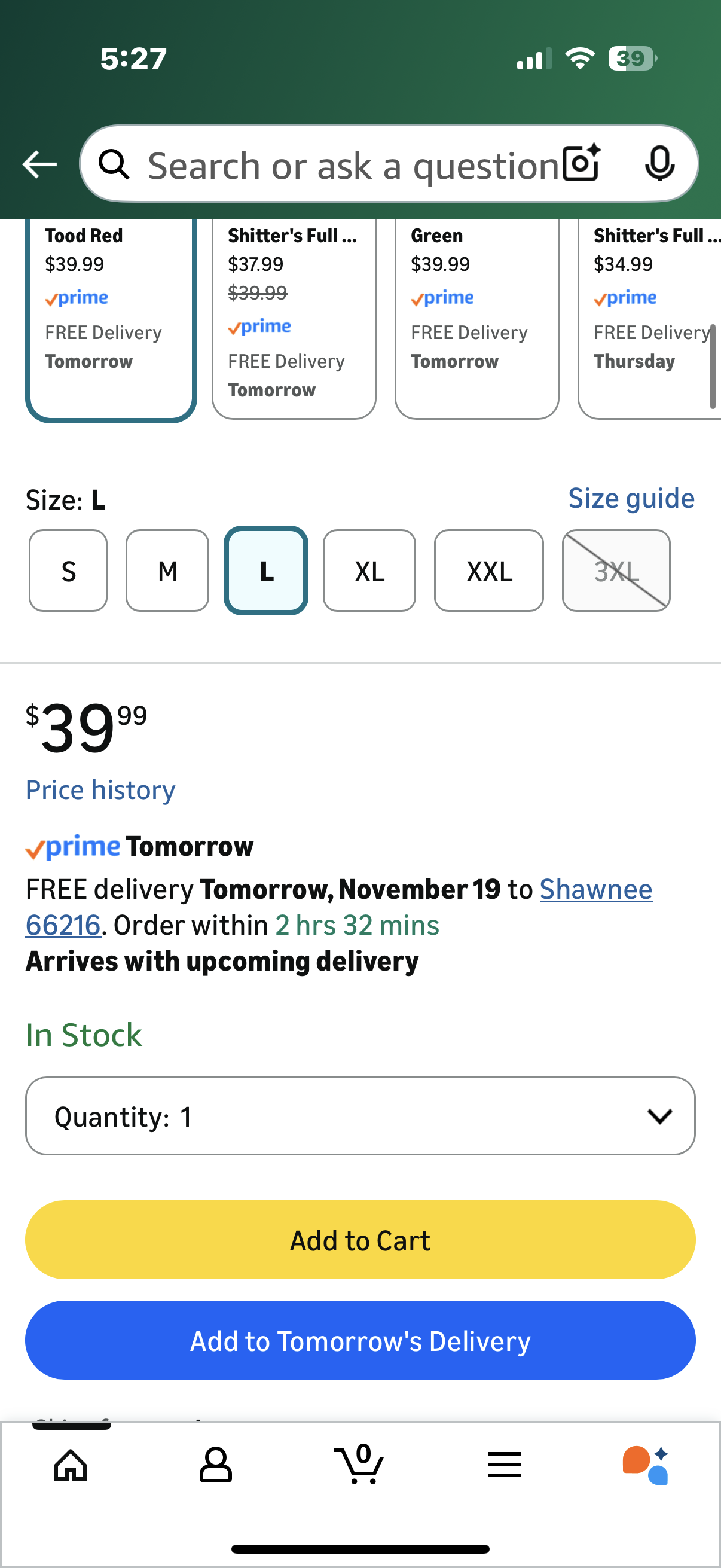 Christmas Vacation Why is The Carpet All Wet Todd Red Ugly Christmas Sweater (Size Large)