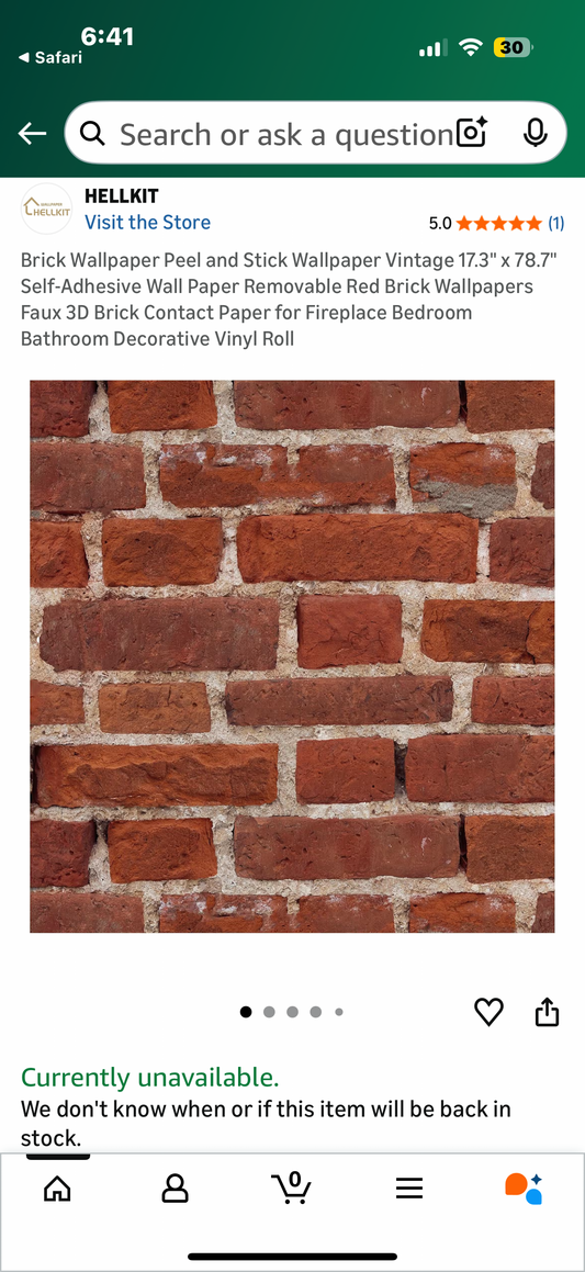 Brick Wallpaper Peel and Stick Wallpaper Vintage 17.3" x 78.7" Self-Adhesive Wall Paper Removable Red Brick Wallpapers Faux 3D Brick Contact Paper for Fireplace Bedroom Bathroom Decorative Vinyl Roll