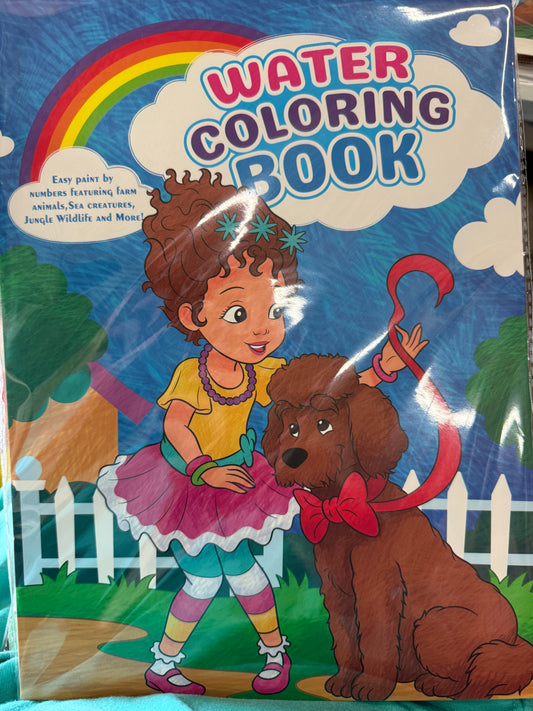 Water Coloring Book Easy Paint by Numbers featuring Farm Animals, Sea Creatures, Jungle Wildlife and More