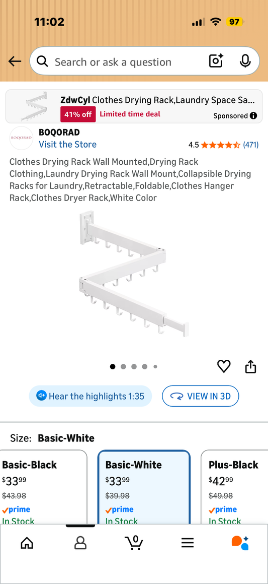 Clothes Drying Rack Wall Mounted,Drying Rack Clothing,Laundry Drying Rack Wall Mount,Collapsible Drying Racks for Laundry,Retractable,Foldable,Clothes Hanger Rack,Clothes Dryer Rack,White Color