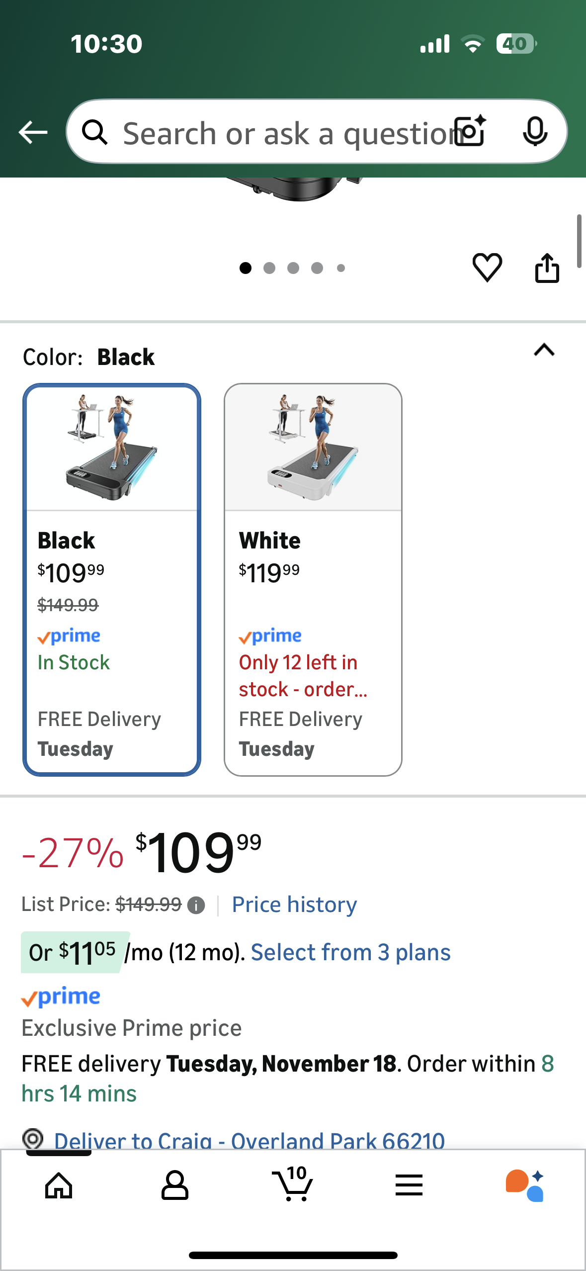 HUANUO Walking Pad Treadmill with 5° Incline, 330 lbs Weight Capacity, 2.5 HP Low Noise Desk Treadmill, Remote Control & LED Display, Portable Treadmill for Home, Knee Protection (W545)