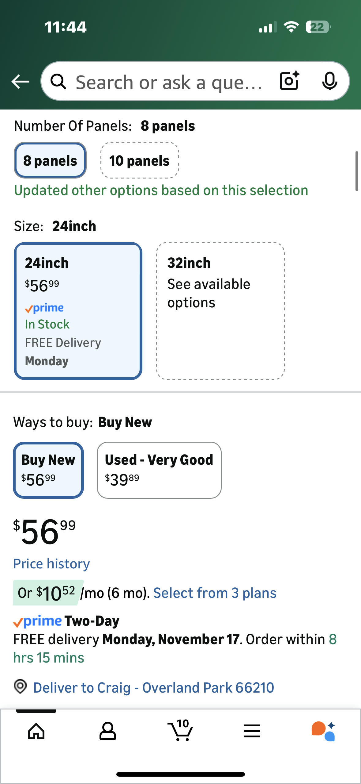 Dog Playpen Designed for Puppies/Small Dogs, Expandable Dog Pen for Indoor, 24 inch 8 Panels. Perfect Dog Pen for Camping, Yard, RV, Garden Fence, Black (R741)