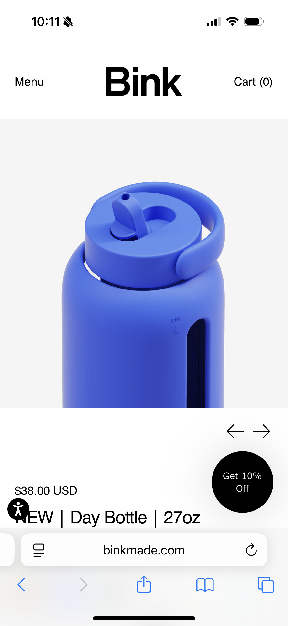 Day Bottle + Flip Cap | 27oz Color Azura
