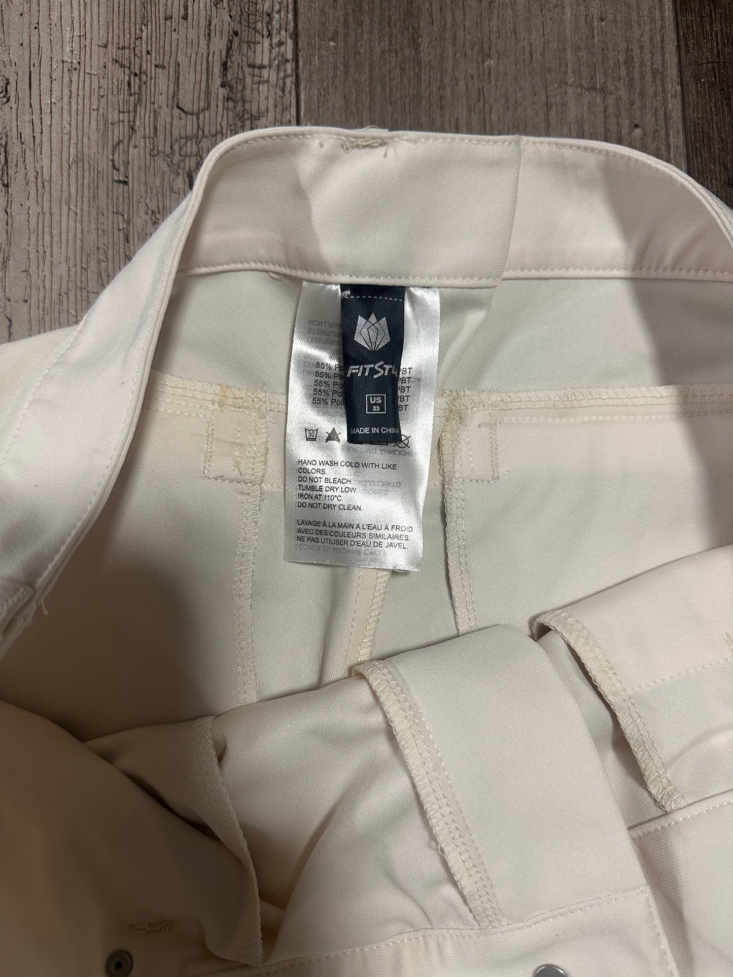 Mens Golf, Work, Dress Pants 30"/32"/34" Quick Dry Lightweight Casual Comfy Trousers with Pockets (Size 33 x32)
