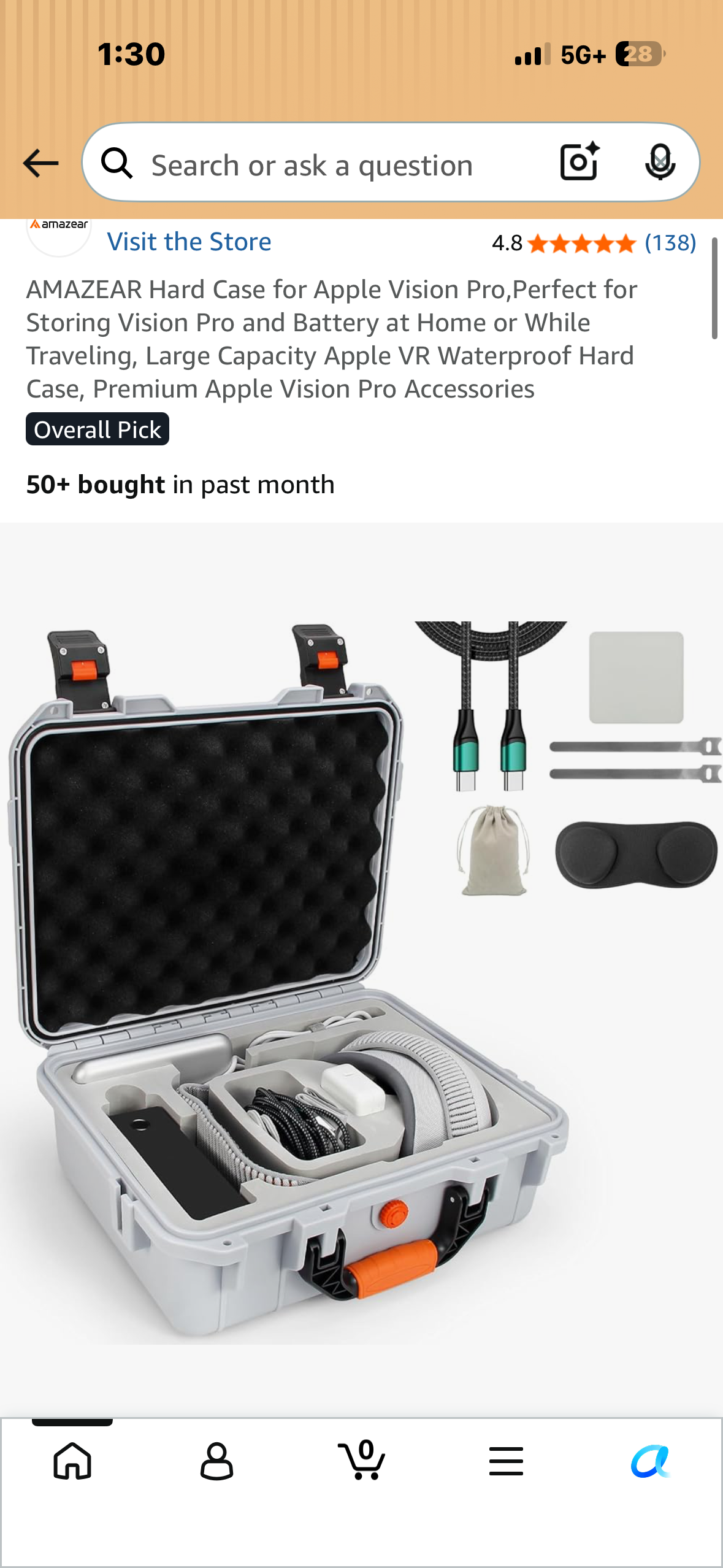 Hard Case for Apple Vision Pro, Perfect for Storing Vision Pro and Battery at Home or While Traveling, Large Capacity Apple VR Waterproof Hard Case, Premium Apple Vision Pro Accessories