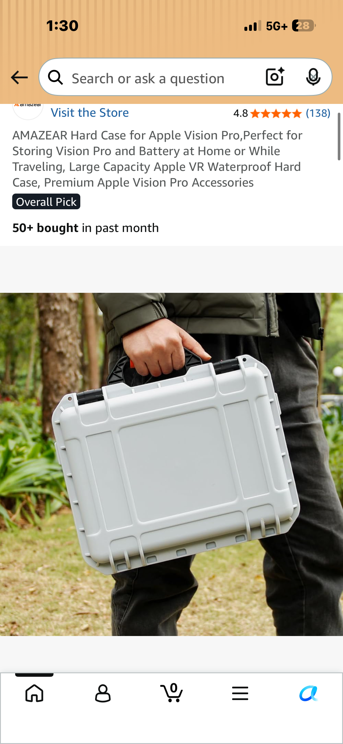 Hard Case for Apple Vision Pro, Perfect for Storing Vision Pro and Battery at Home or While Traveling, Large Capacity Apple VR Waterproof Hard Case, Premium Apple Vision Pro Accessories