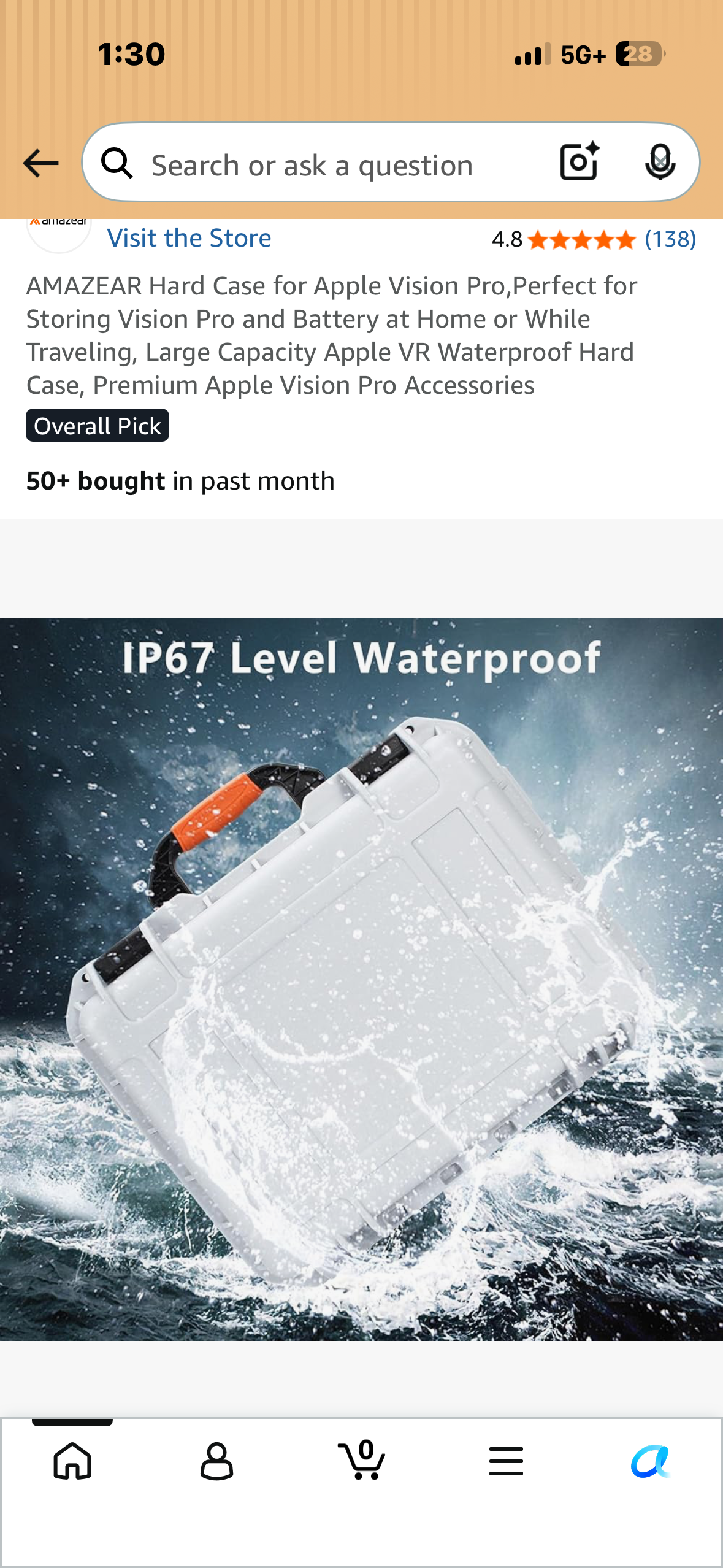Hard Case for Apple Vision Pro, Perfect for Storing Vision Pro and Battery at Home or While Traveling, Large Capacity Apple VR Waterproof Hard Case, Premium Apple Vision Pro Accessories