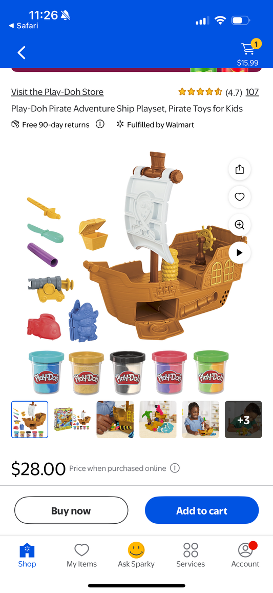 Play-Doh Pirate Adventure Ship Playset, Pirate Toys for Kids
